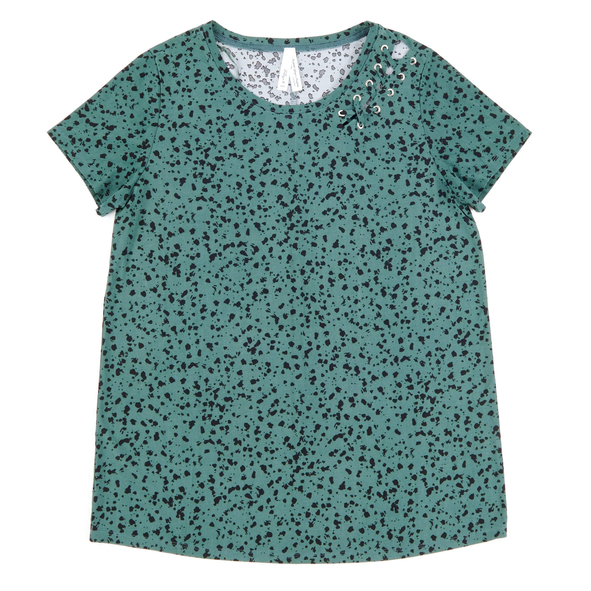 Women's Printed Eyelet Trim Short Sleeve Top sold by Giant Tiger product image thumbnail 4