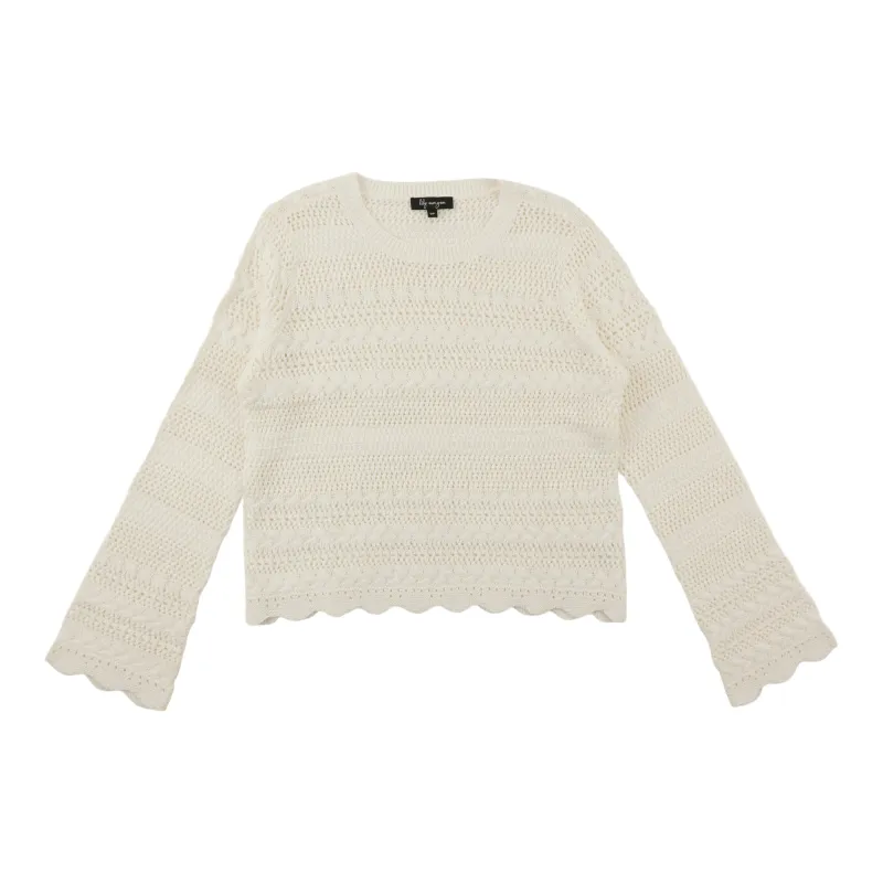 lily morgan Women's Pointelle Pullover Sweater sold by Giant Tiger