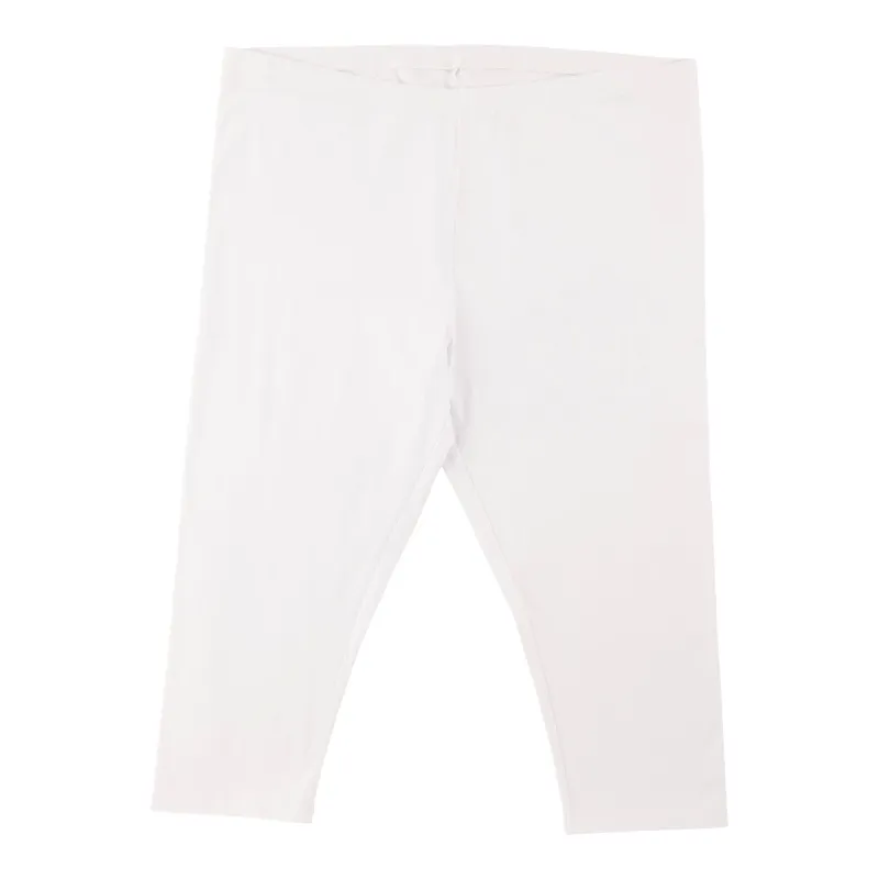 mySTYLE Women's Plus White Cotton Capri Leggings sold by Giant Tiger
