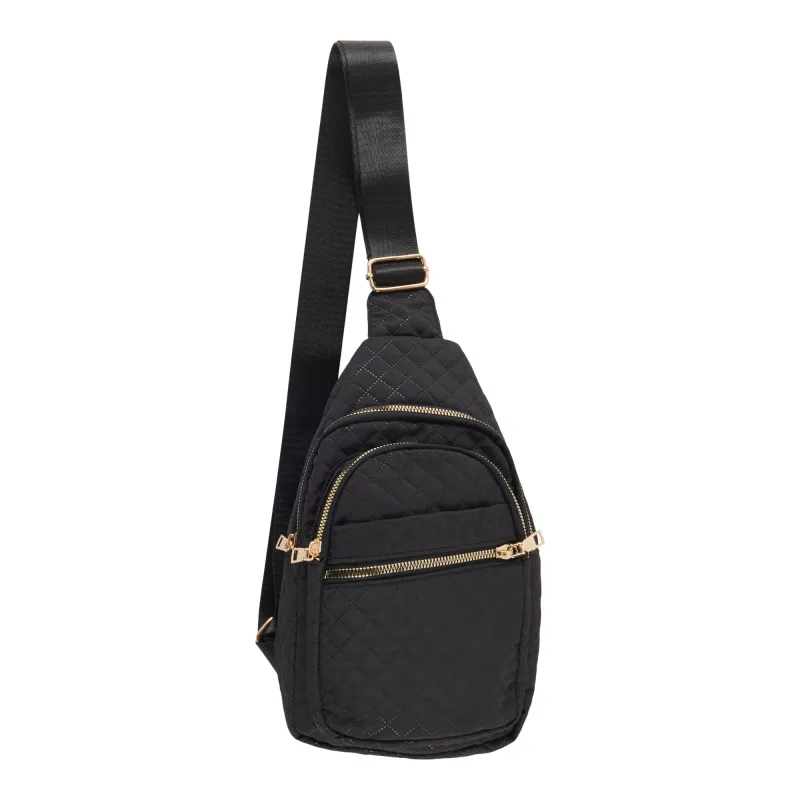 Women's Nylon Quilt Sling Bag sold by Giant Tiger