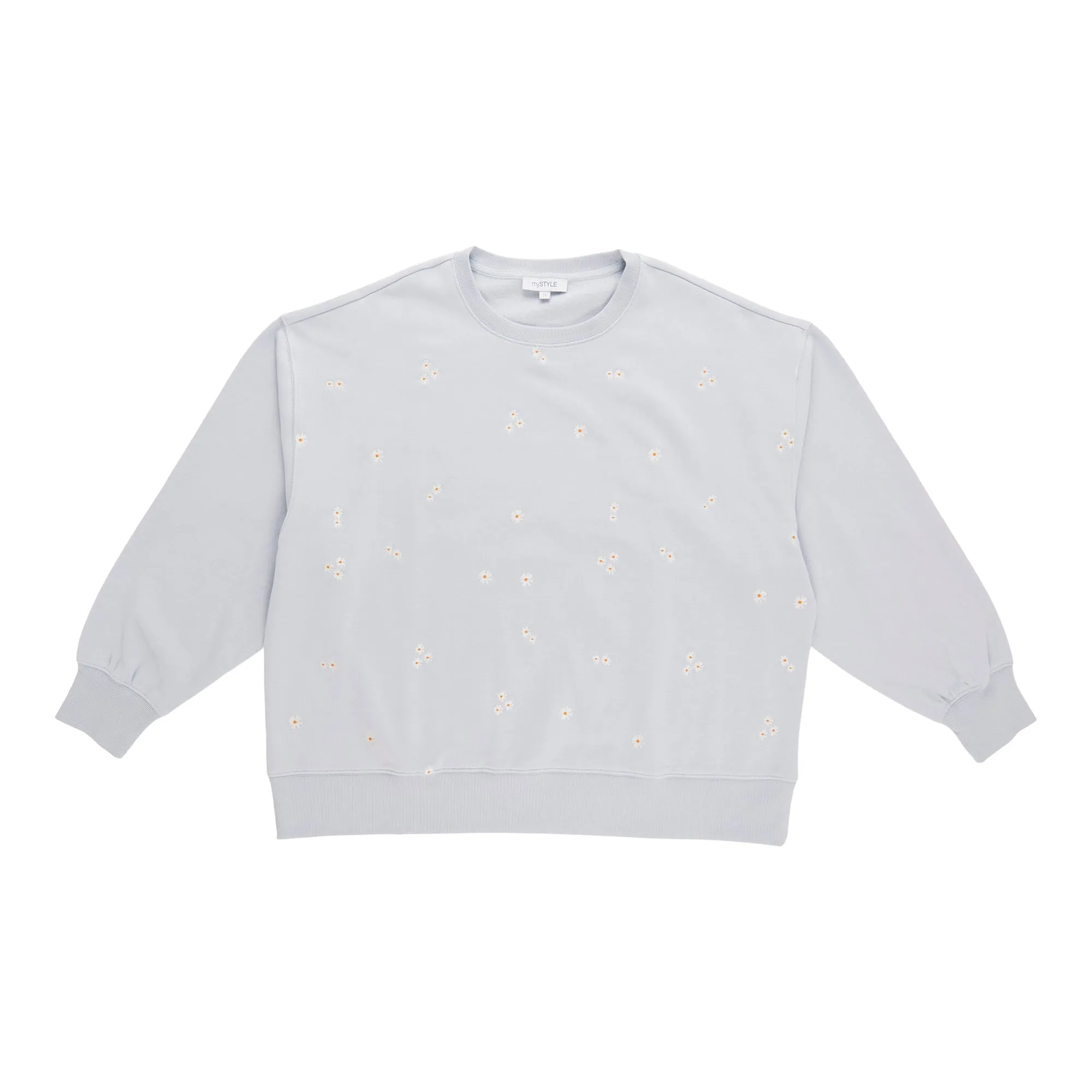 mySTYLE Women’s Plus Printed Embroidered Fleece Sweatshirt sold by Giant Tiger