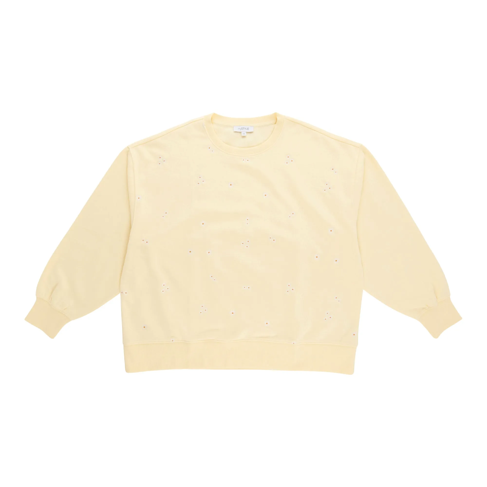 mySTYLE Women’s Plus Printed Embroidered Fleece Sweatshirt sold by Giant Tiger product image thumbnail 2