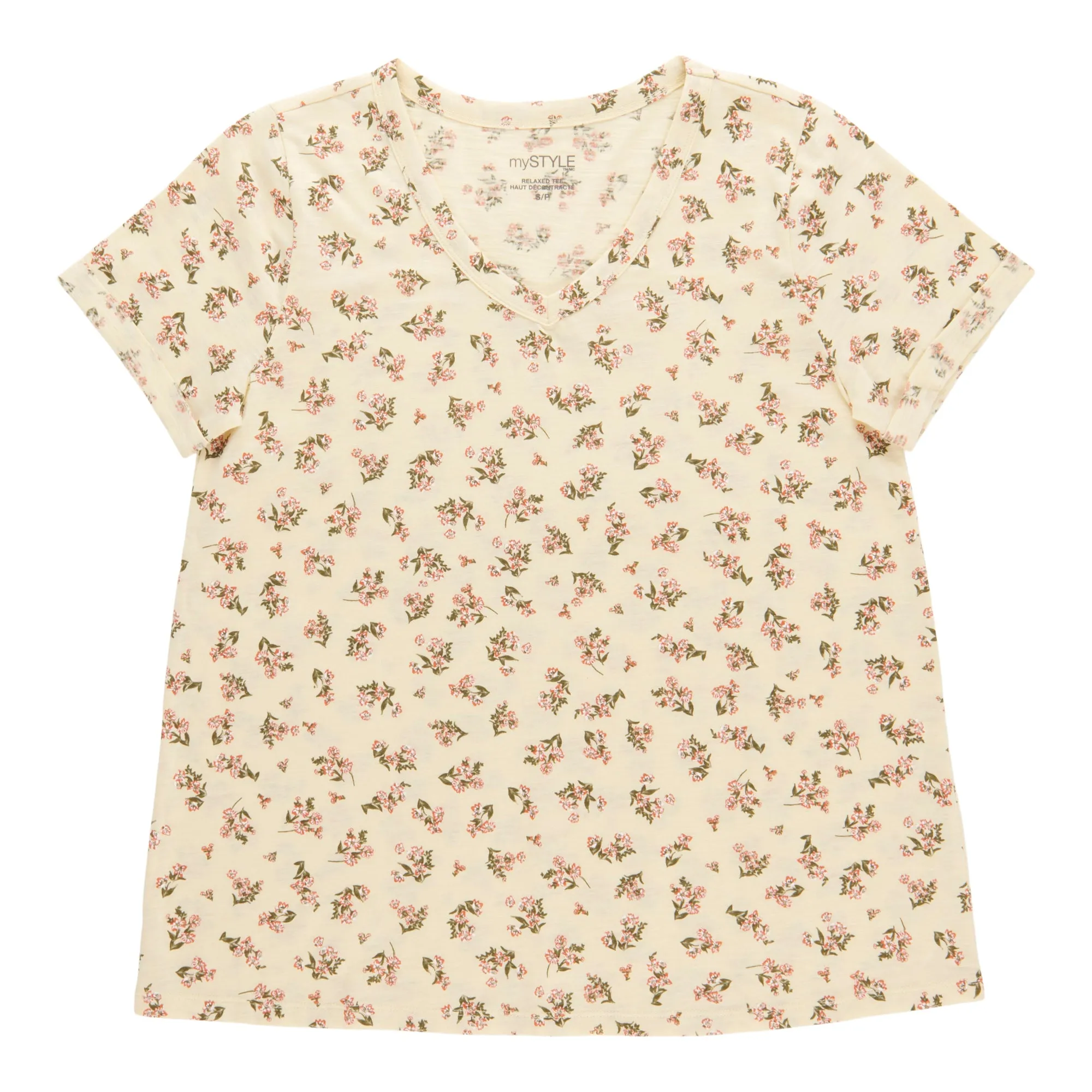 mySTYLE Women's Relaxed V-Neck T-Shirt sold by Giant Tiger product image thumbnail 4