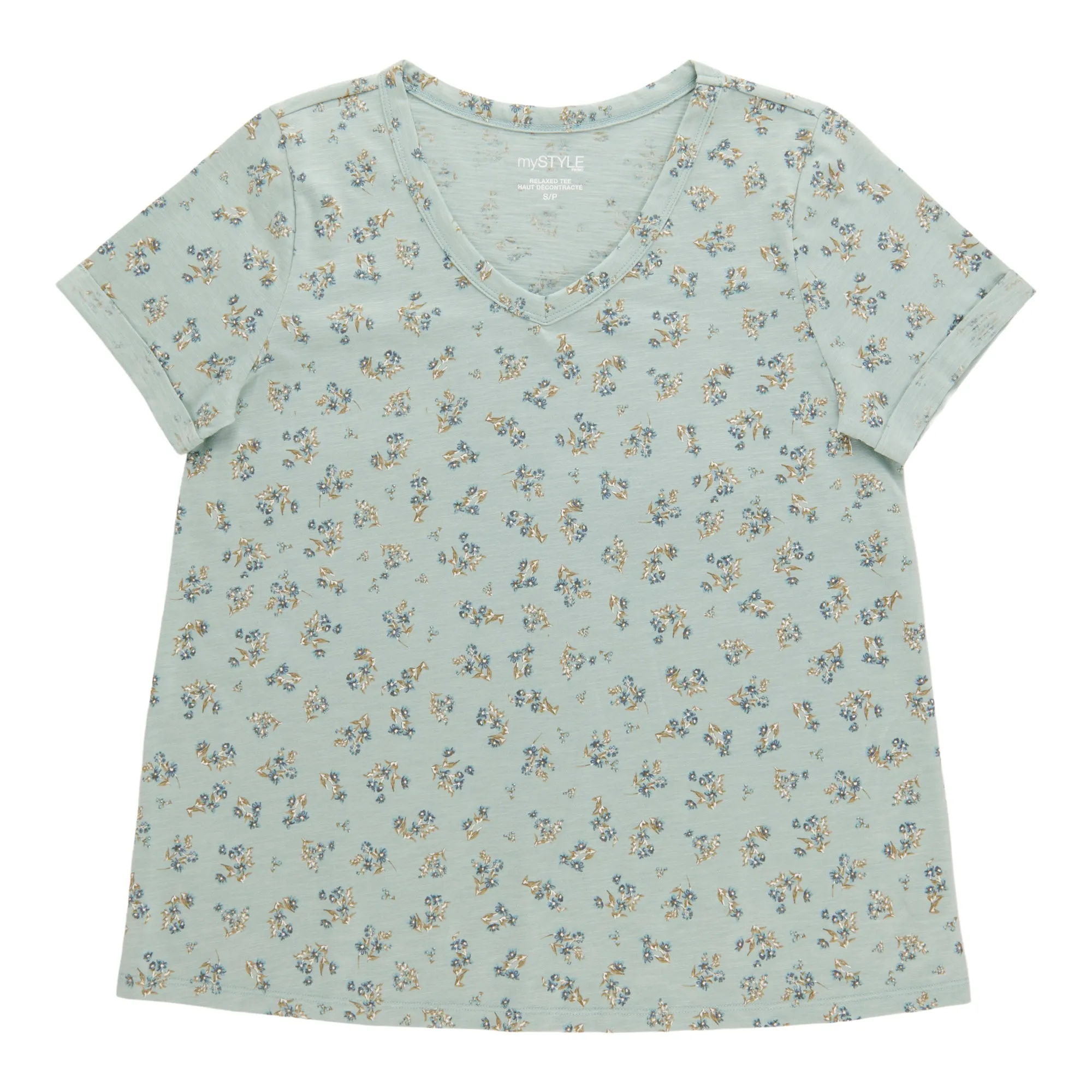 mySTYLE Women's Relaxed V-Neck T-Shirt sold by Giant Tiger product image thumbnail 3