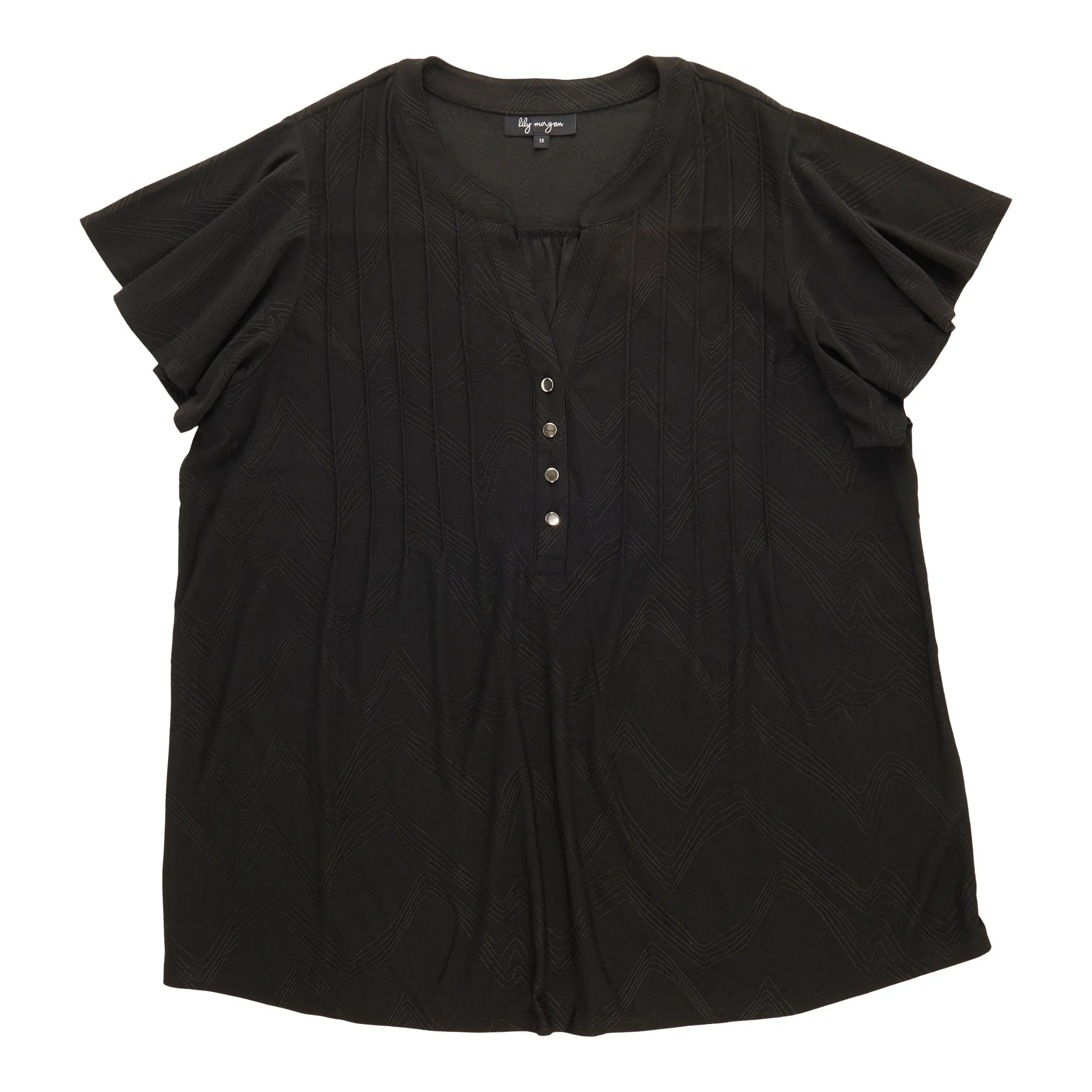 lily morgan Women's Plus Pintuck Top sold by Giant Tiger