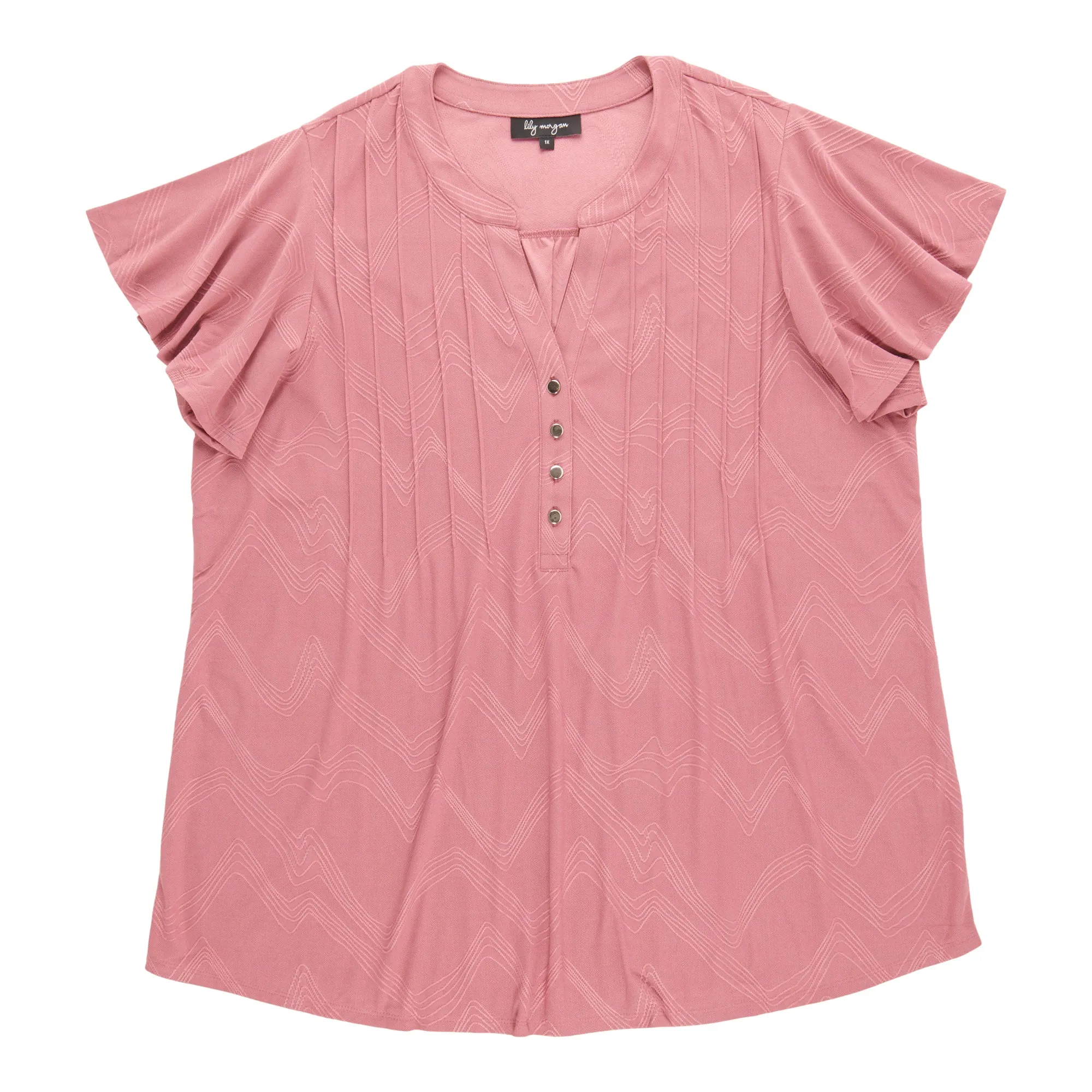 lily morgan Women's Plus Pintuck Top sold by Giant Tiger product image thumbnail 4