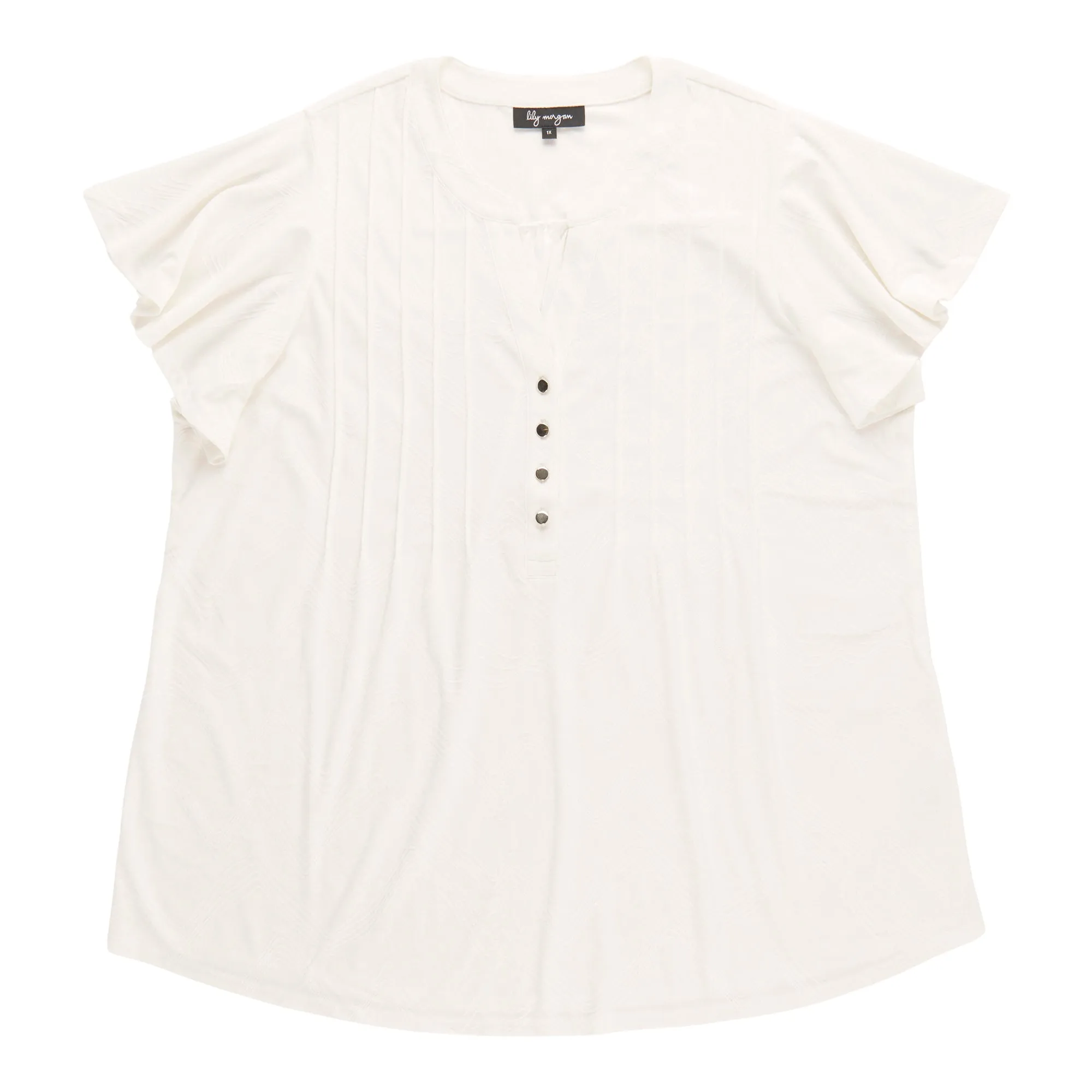 lily morgan Women's Plus Pintuck Top sold by Giant Tiger product image thumbnail 2