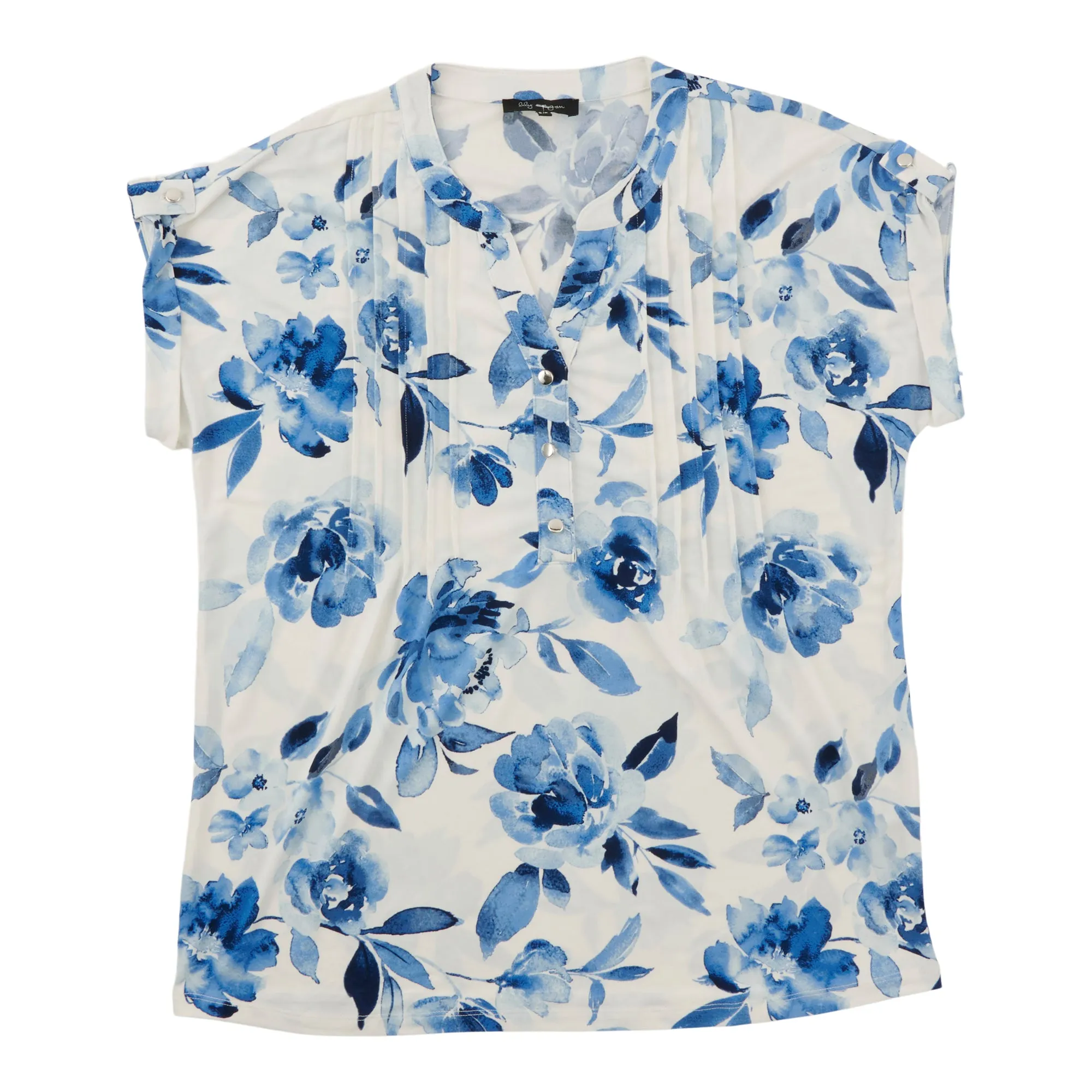lily morgan Women's Printed Pintuck Top sold by Giant Tiger product image thumbnail 3