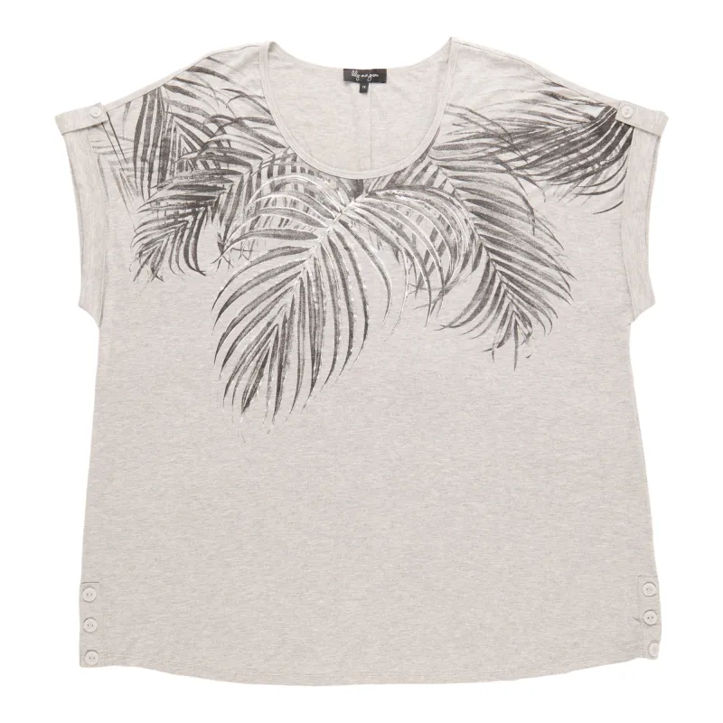 lily morgan Women's Plus Top with Side Buttons sold by Giant Tiger