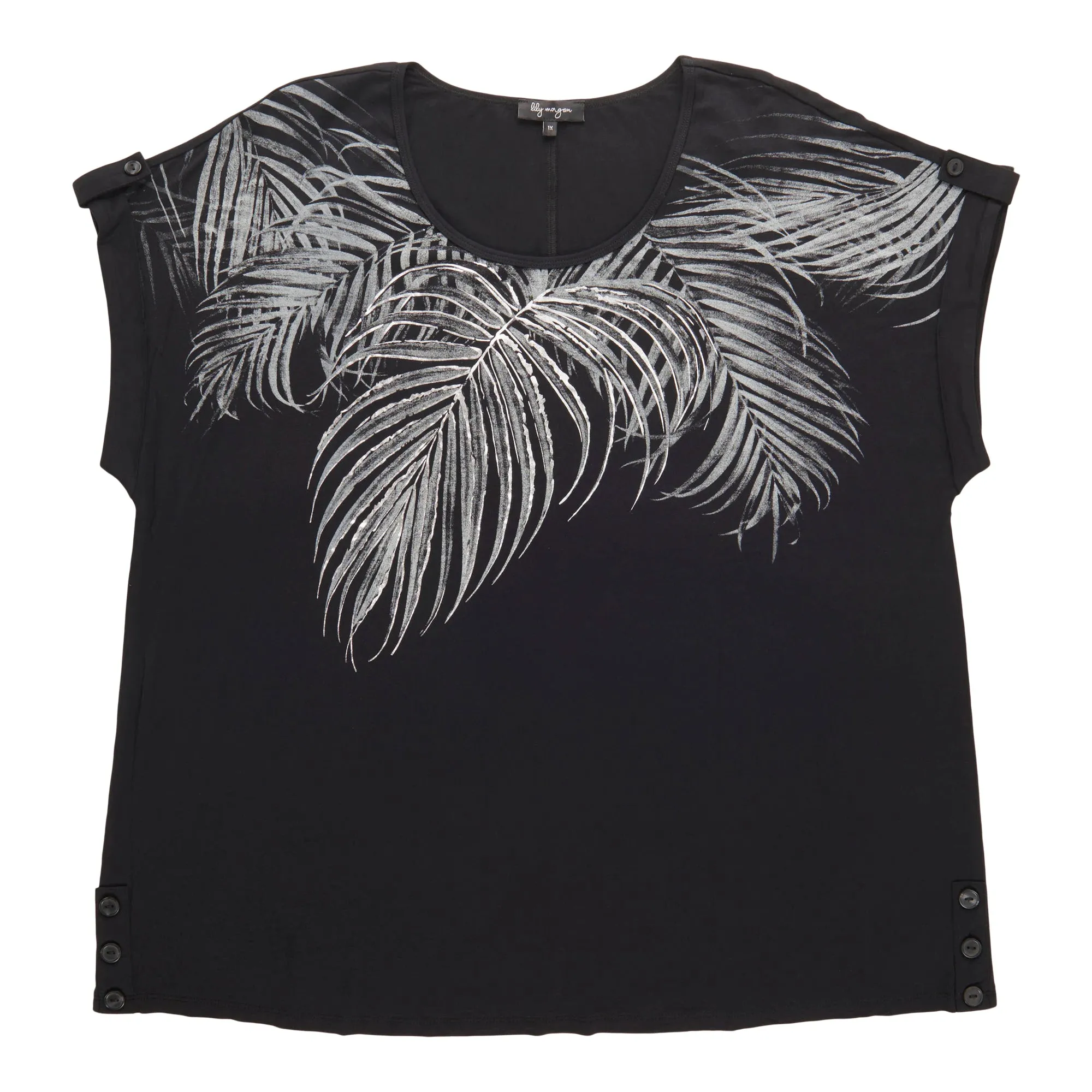 lily morgan Women's Plus Top with Side Buttons sold by Giant Tiger product image thumbnail 4