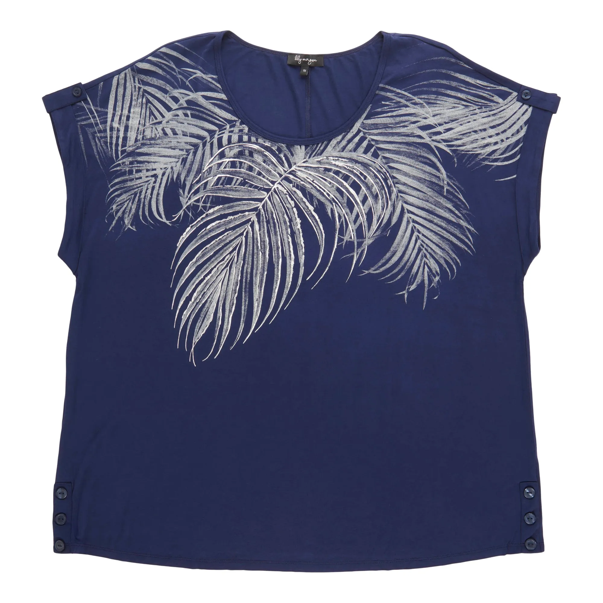 lily morgan Women's Plus Top with Side Buttons sold by Giant Tiger product image thumbnail 2