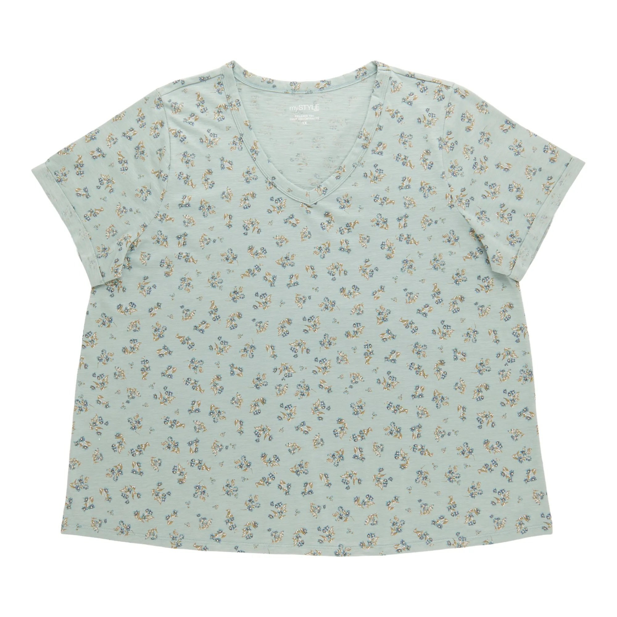 mySTYLE Women's Plus Relaxed V-Neck T-Shirt sold by Giant Tiger product image thumbnail 3