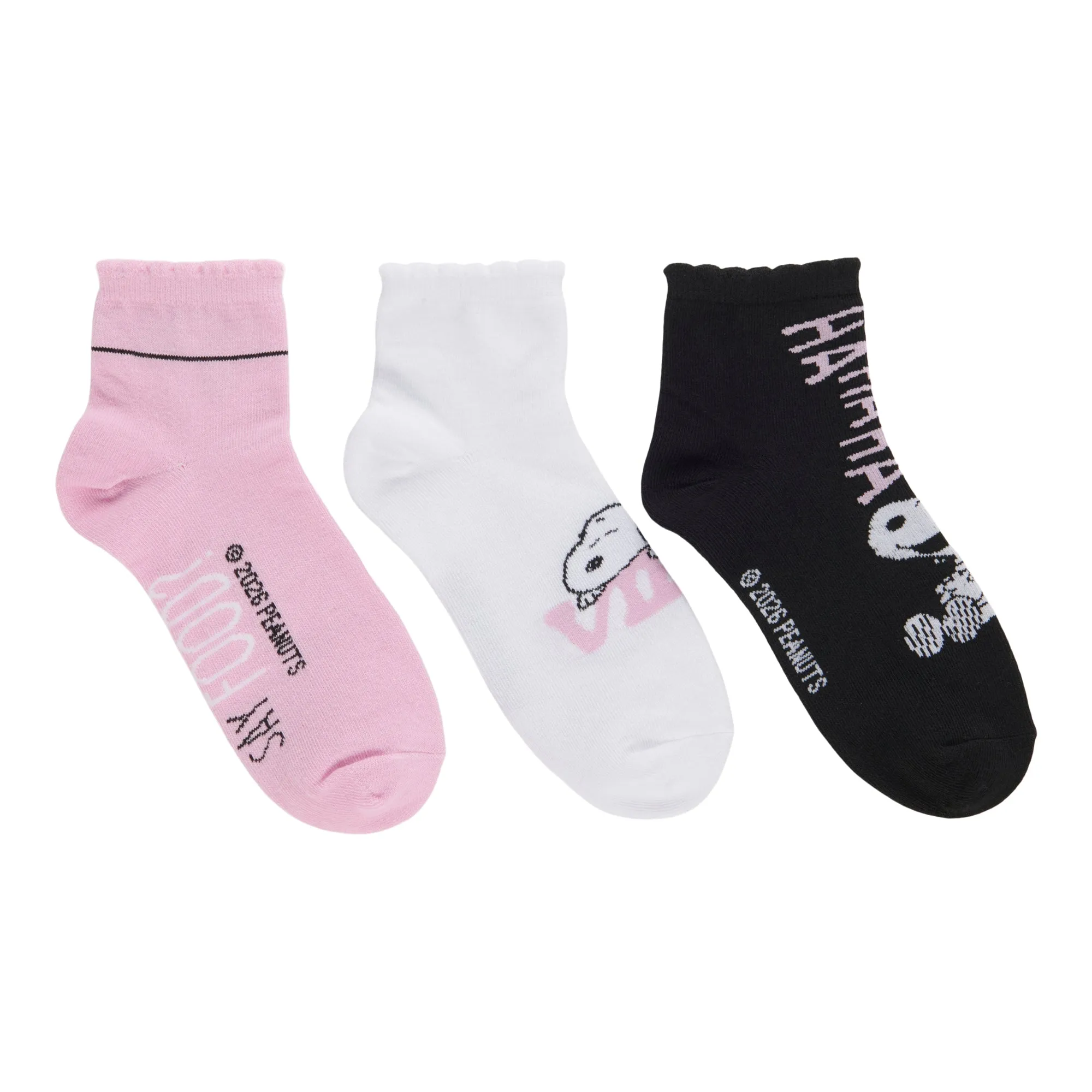 Women's Licensed Quarter Crew Socks, 3-Pack sold by Giant Tiger product image thumbnail 3