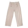 lily morgan Women's Cropped Pants with Button Detail sold by Giant Tiger