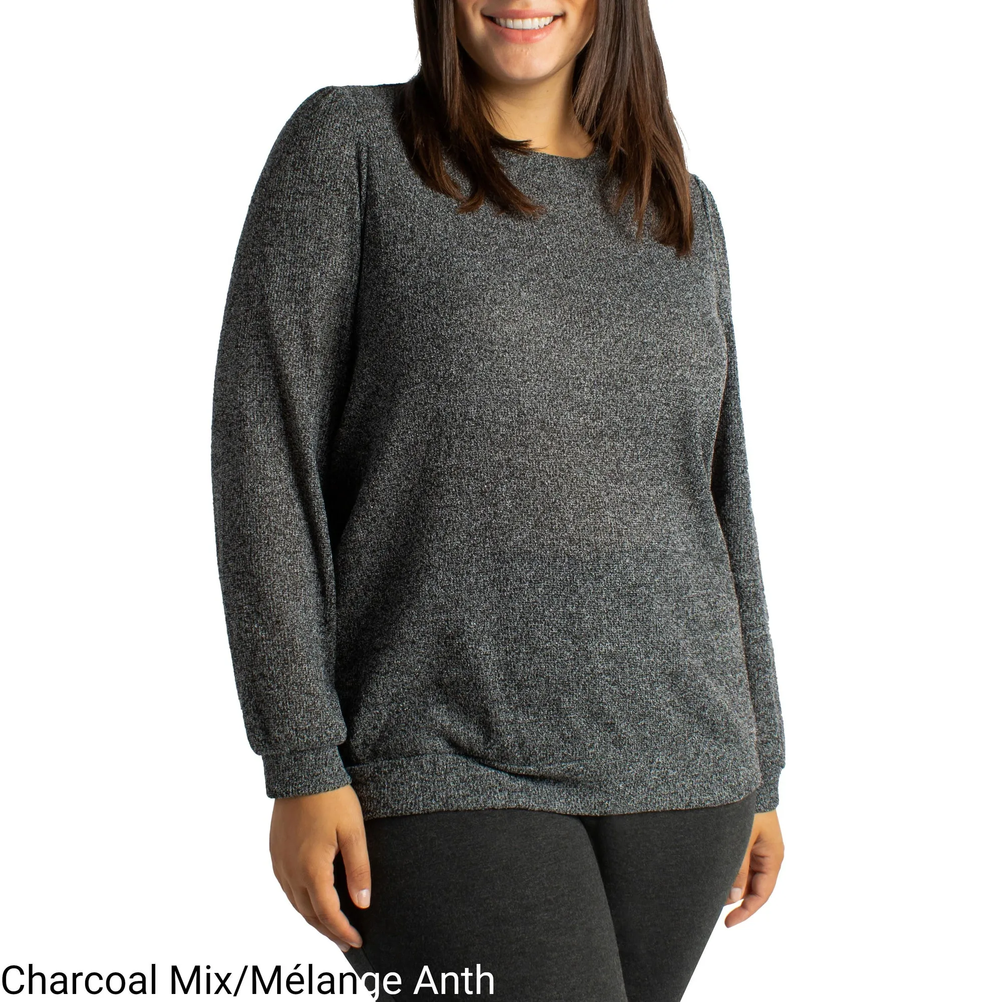 lily morgan Women's Plus Puff Sleeve Top sold by Giant Tiger
