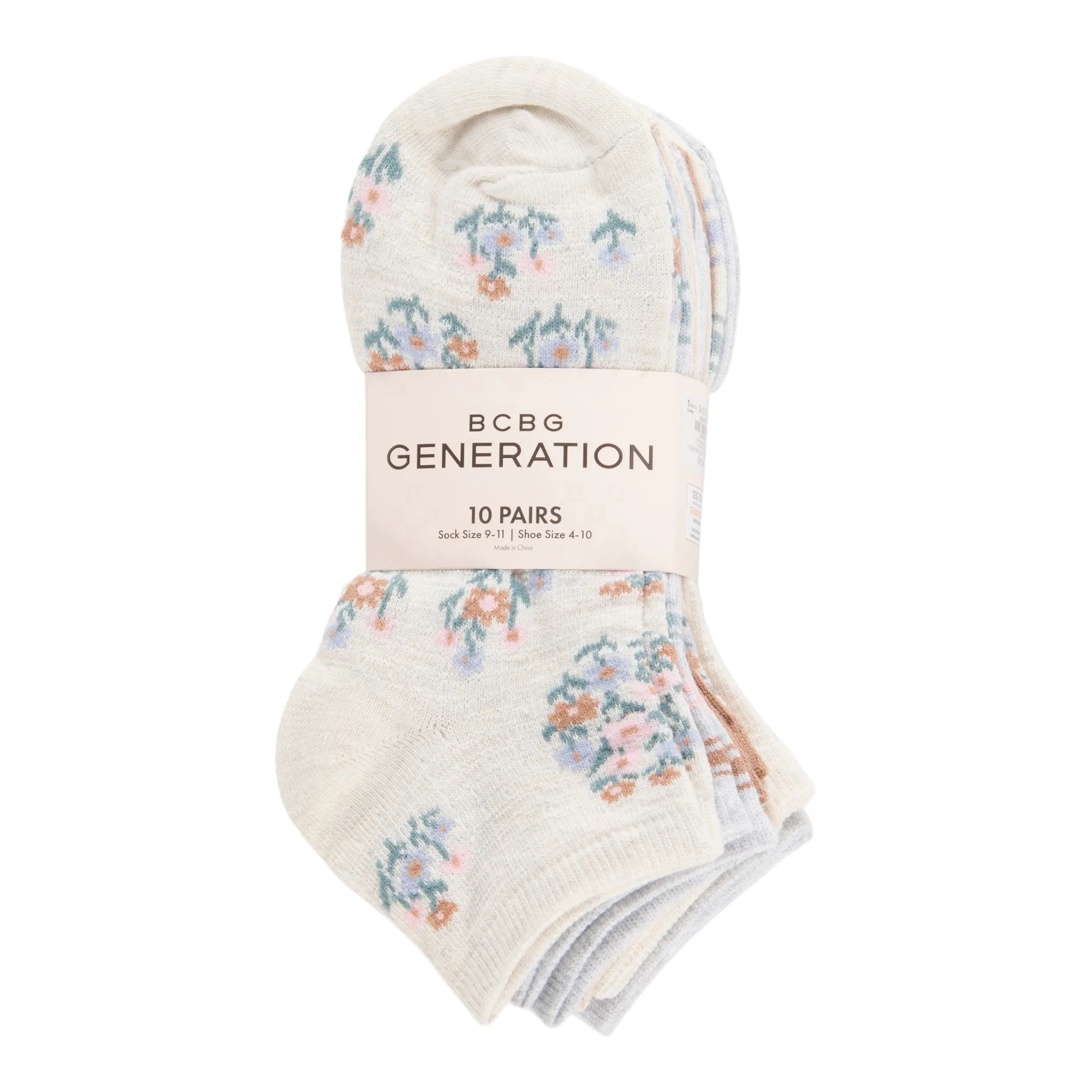 Women's Branded Quarter Crew Socks, 10-Pack sold by Giant Tiger product image thumbnail 2