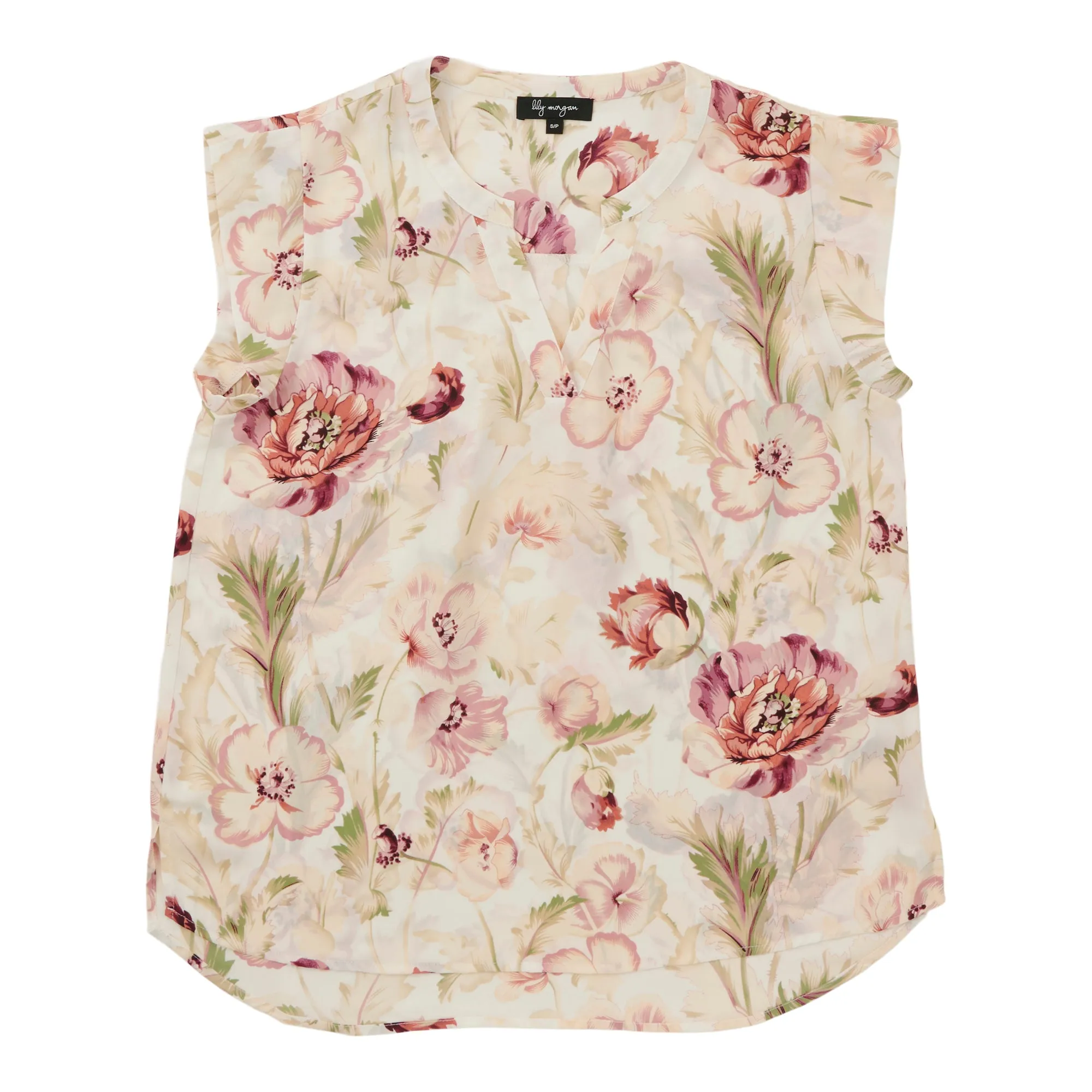 lily morgan Women's Printed Short Sleeve Crepe Blouse sold by Giant Tiger product image thumbnail 2