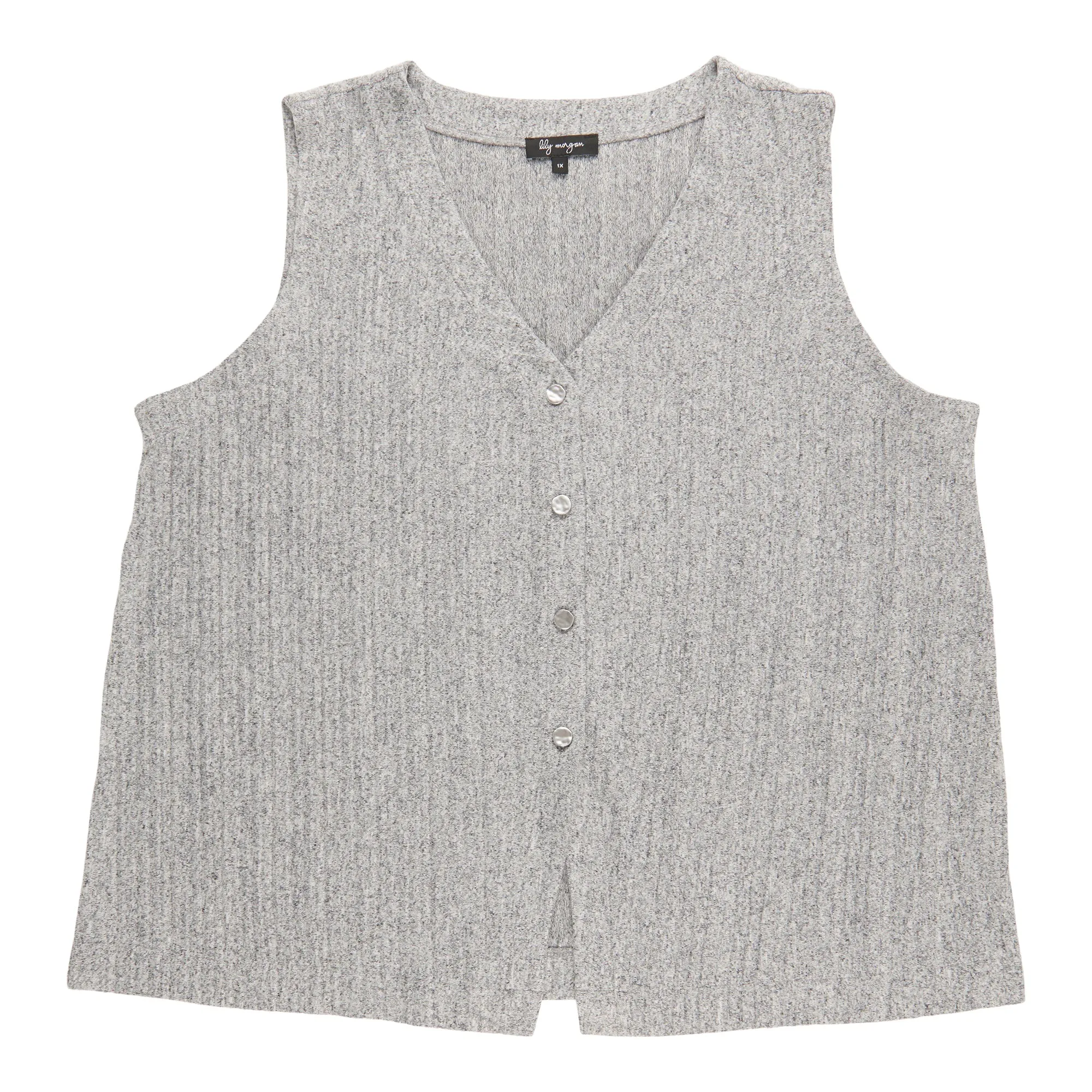 lily morgan Women's Plus Vest with Buttons sold by Giant Tiger product image thumbnail 2