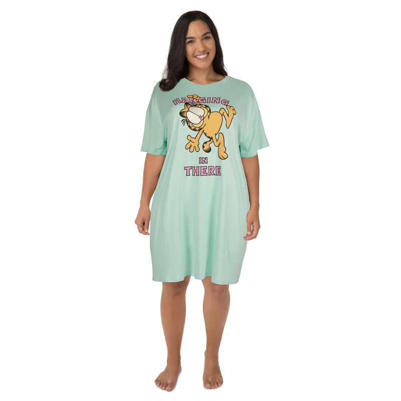 Women's Plus Licensed Below Waist Short Sleeve Sleepshirt made by Giant Tiger