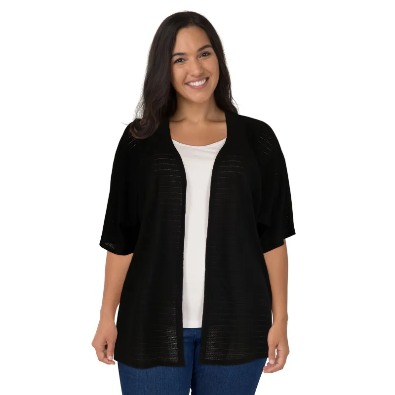 lily morgan Women's Plus Solid Cardigan sold by Giant Tiger