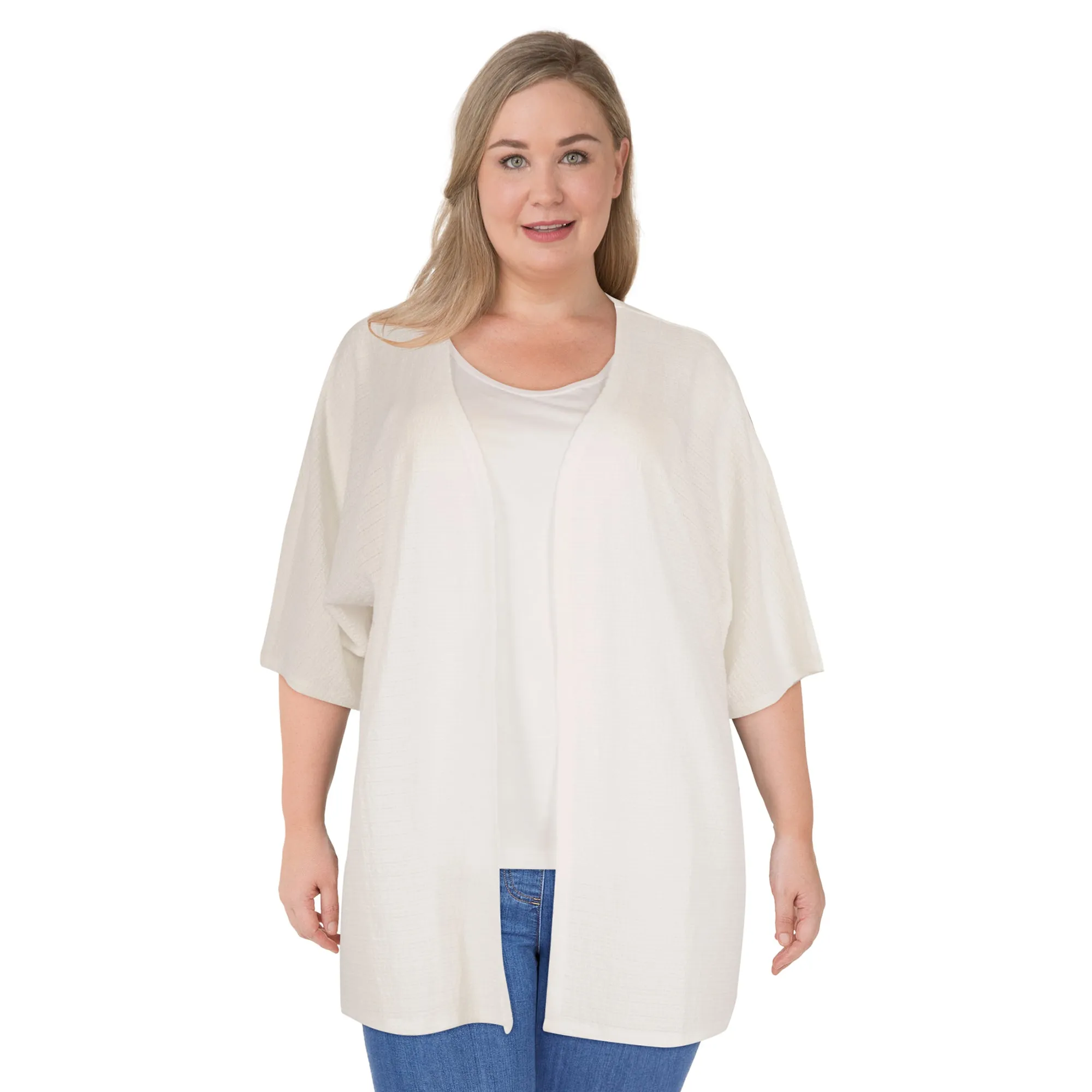 lily morgan Women's Plus Solid Cardigan sold by Giant Tiger product image thumbnail 2