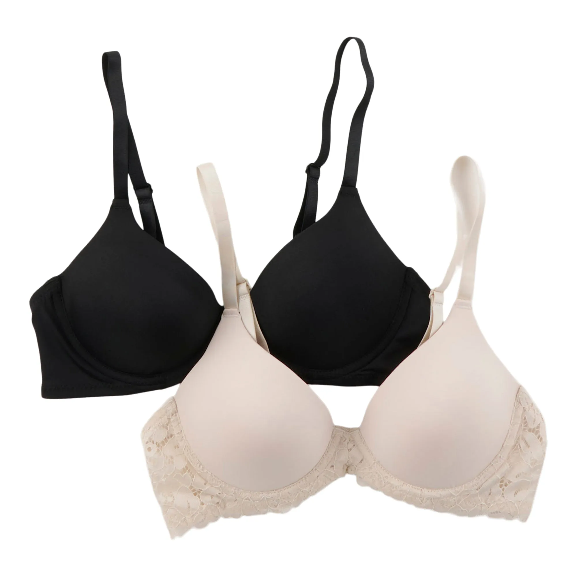 Carisma Women's Lace T-Shirt Bra, 2-Pack sold by Giant Tiger