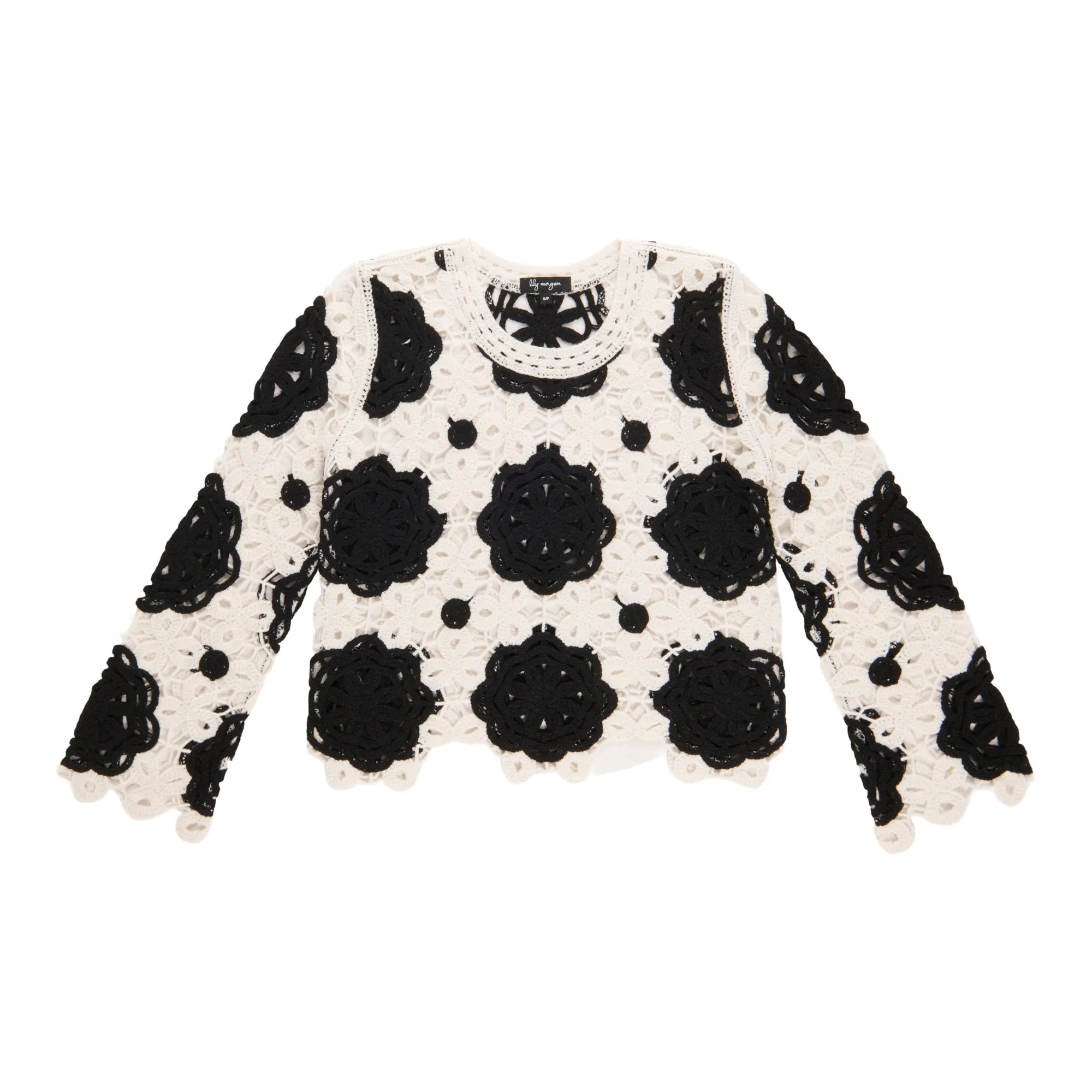 lily morgan Women's Floral Crochet Sweater sold by Giant Tiger product image thumbnail 2