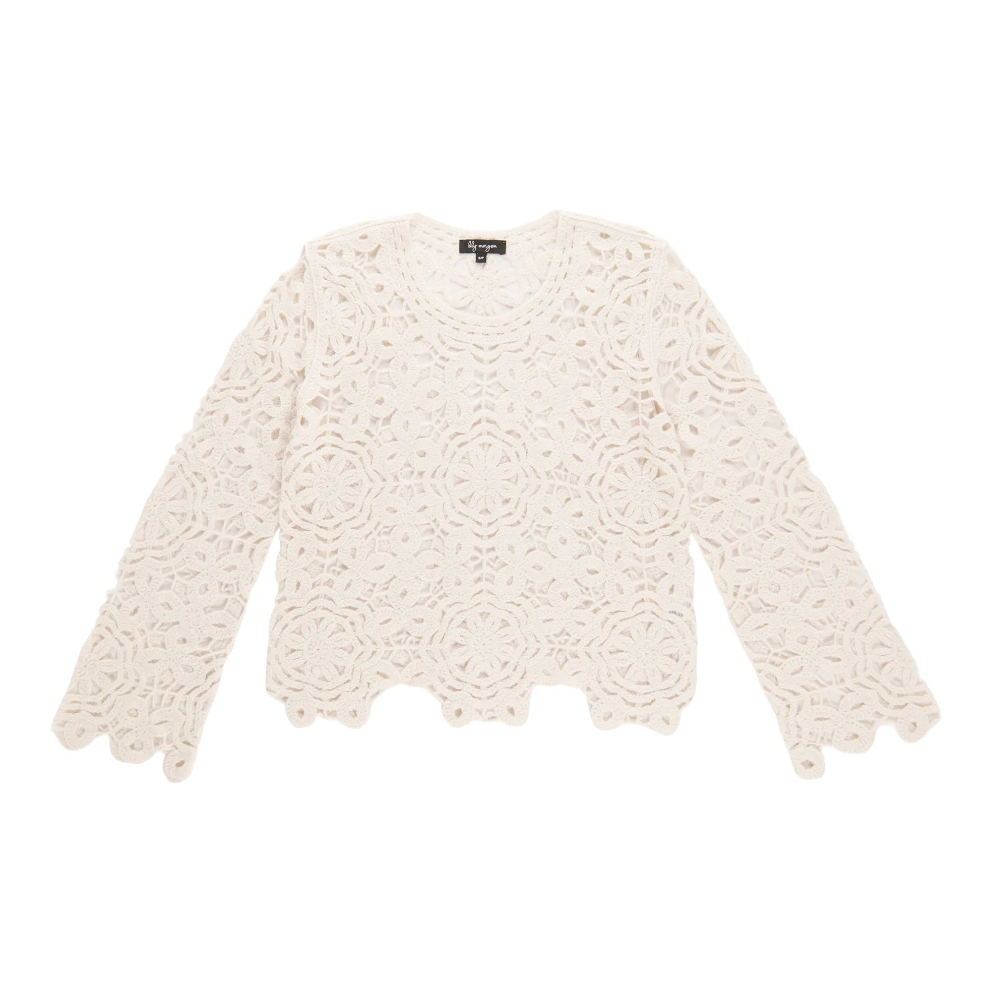 lily morgan Women's Floral Crochet Sweater sold by Giant Tiger