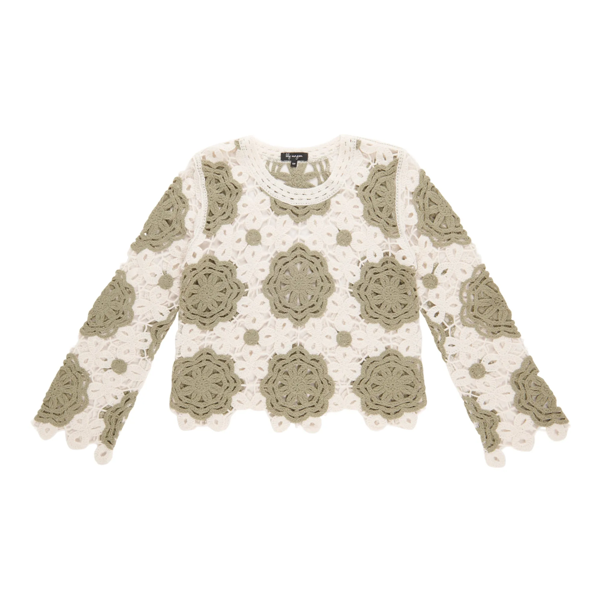 lily morgan Women's Floral Crochet Sweater sold by Giant Tiger product image thumbnail 4