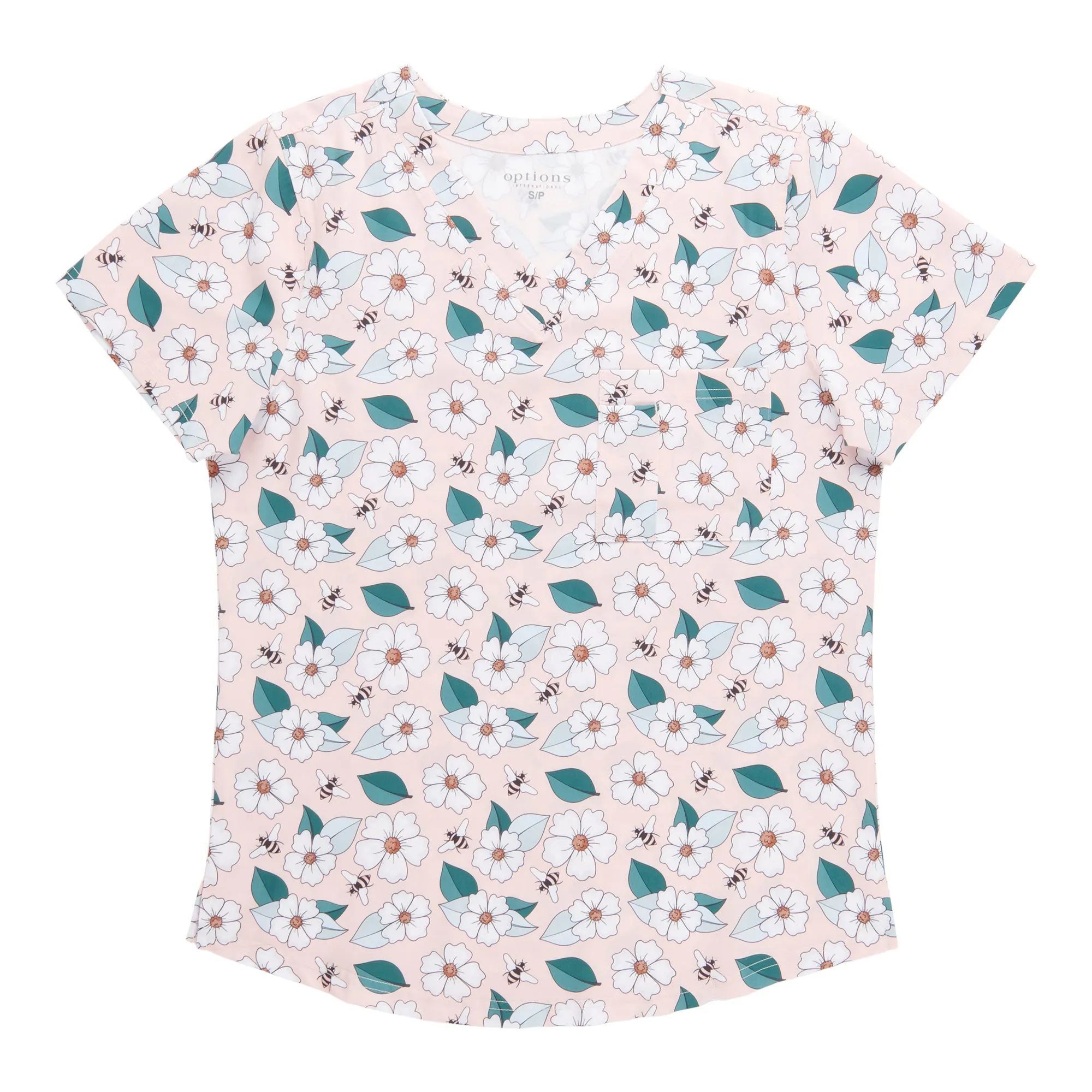 Options Women's Printed V-Neck Scrub Top sold by Giant Tiger product image thumbnail 2