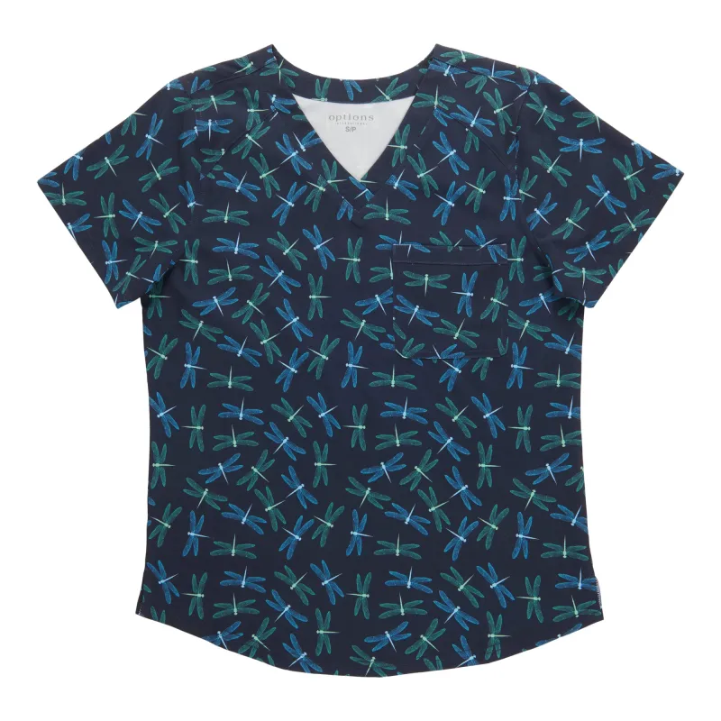 Options Women's Printed Scrub Top made by Giant Tiger