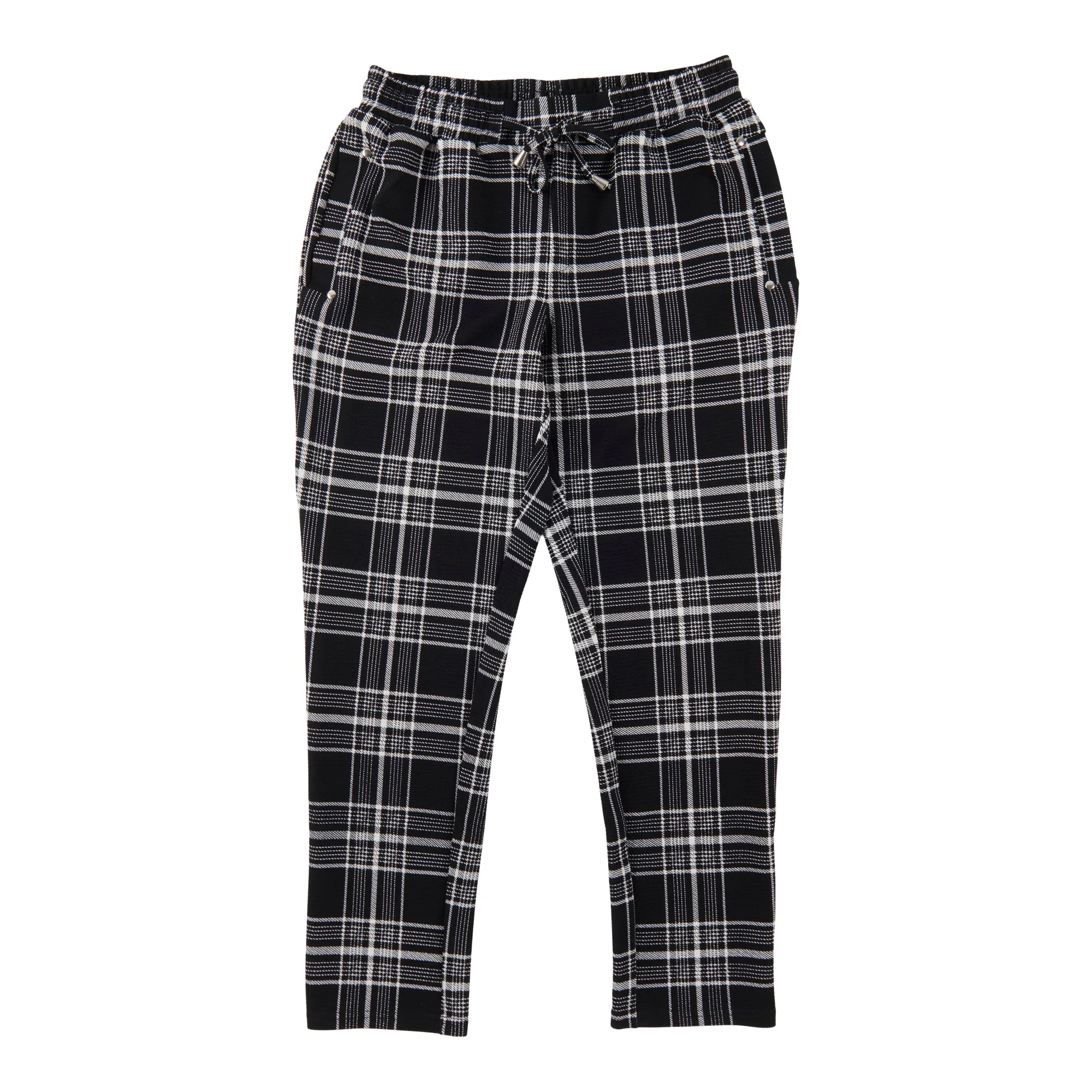 lily morgan Women's Printed Petite Slim Crinkle Pull-On Pants sold by Giant Tiger