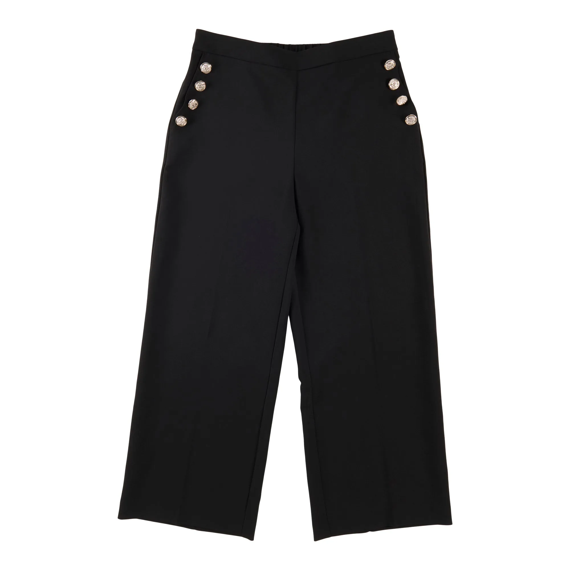 lily morgan Women's Solid Sailor Button Pants sold by Giant Tiger