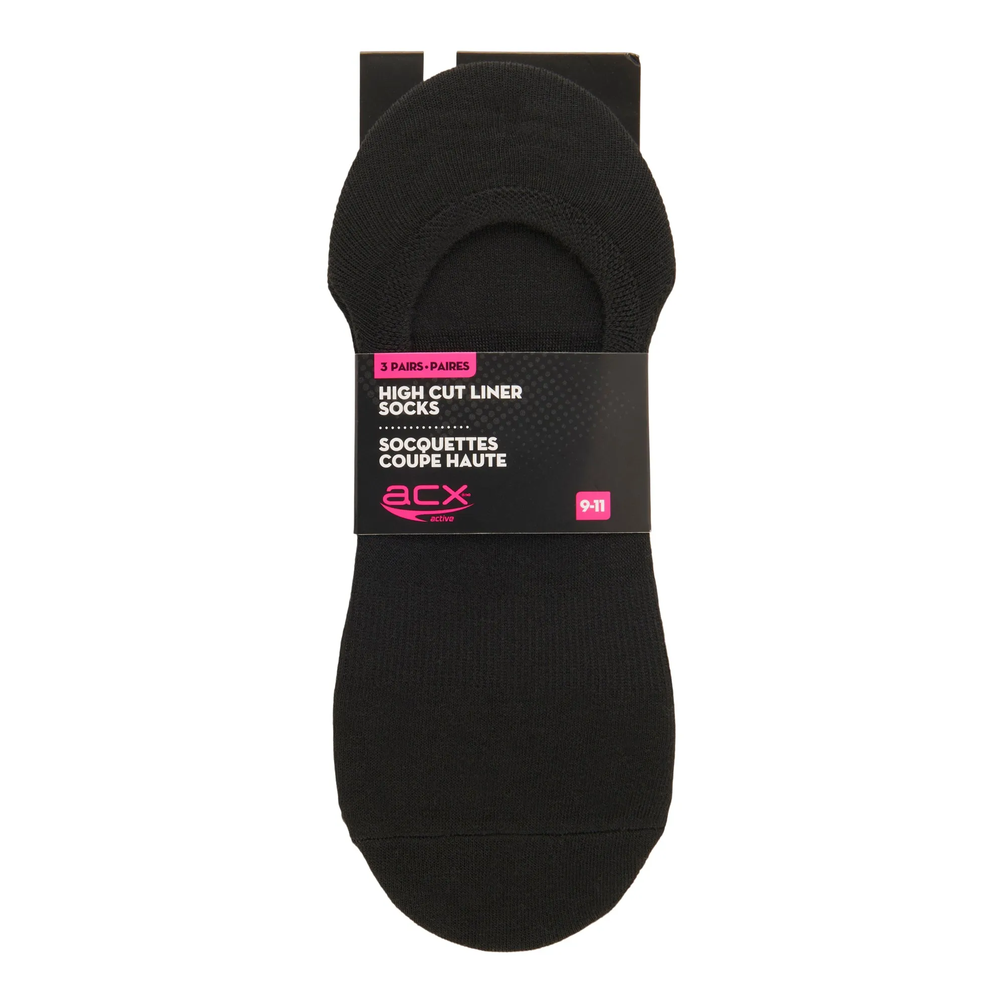 ACX Active Women’s Hi-Cut Liner Sneaker Socks, 3-Pack sold by Giant Tiger product image thumbnail 5