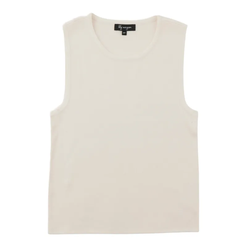 lily morgan Women's Ribbed Sweater Tank Top made by Giant Tiger