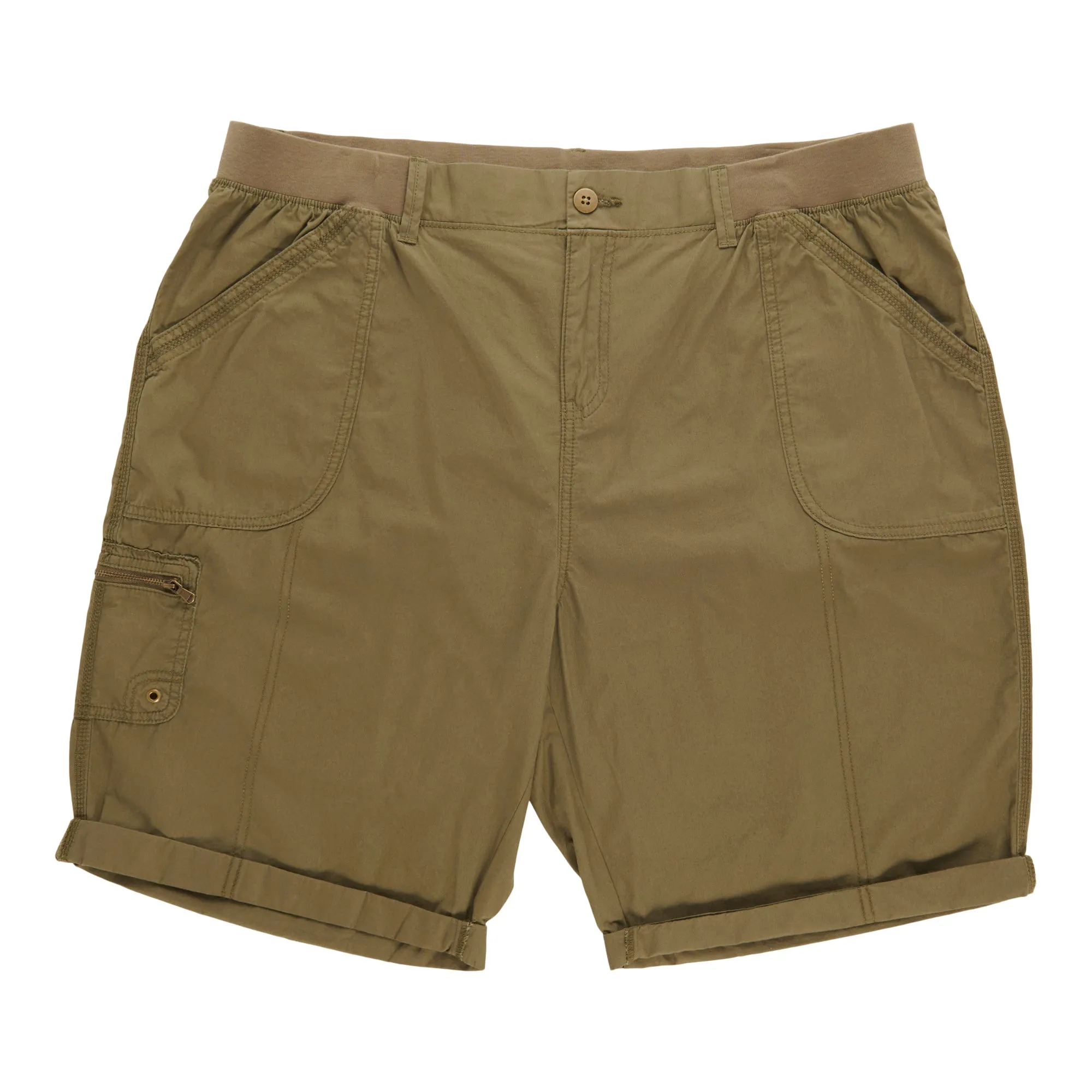 mySTYLE Women's Plus Poplin Bermuda Shorts sold by Giant Tiger product image thumbnail 3