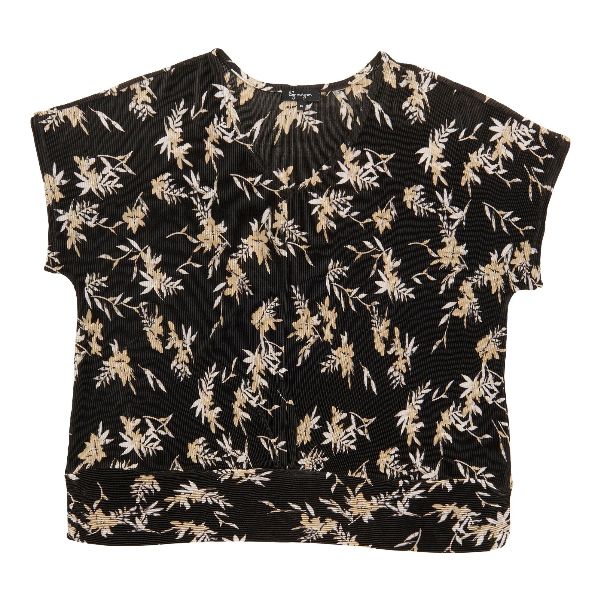 lily morgan Women's Plus V-Neck Top sold by Giant Tiger product image thumbnail 2