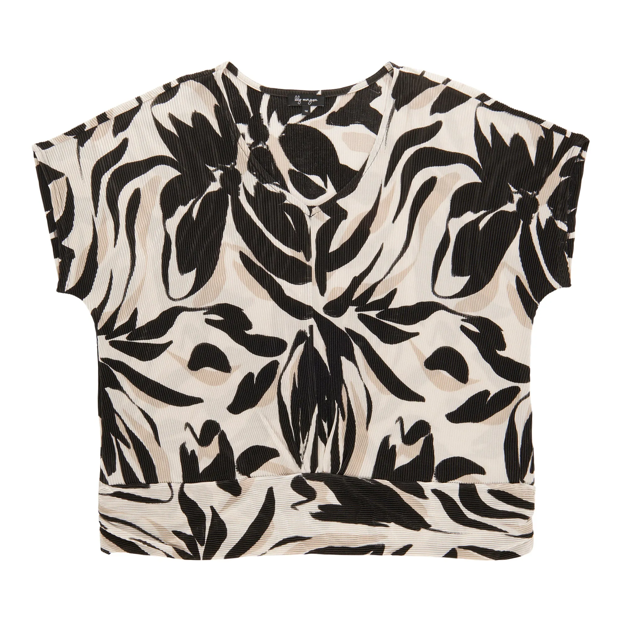 lily morgan Women's Plus V-Neck Top sold by Giant Tiger product image thumbnail 3