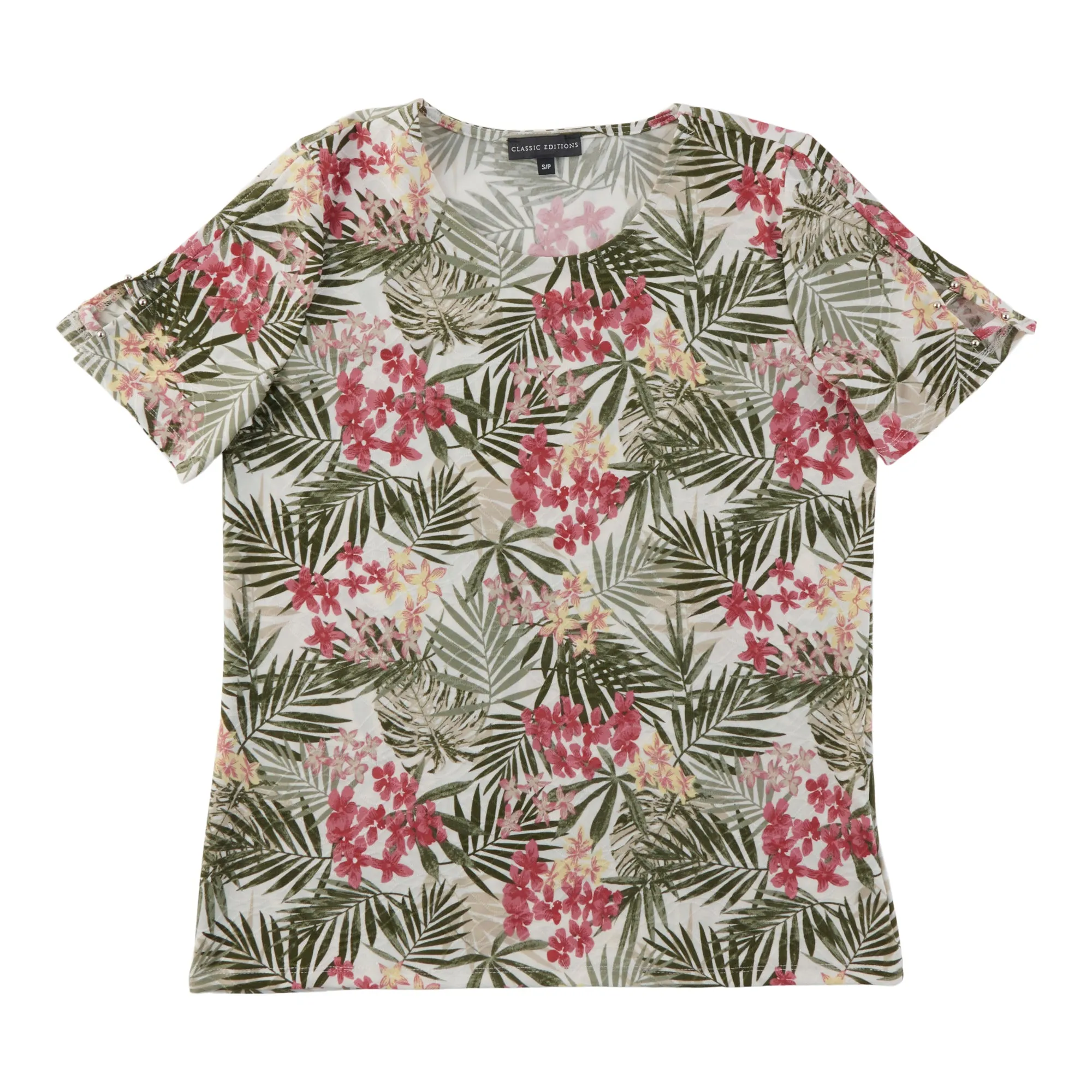 Classic Editions Women's Textured Printed Short Sleeve Top sold by Giant Tiger product image thumbnail 2