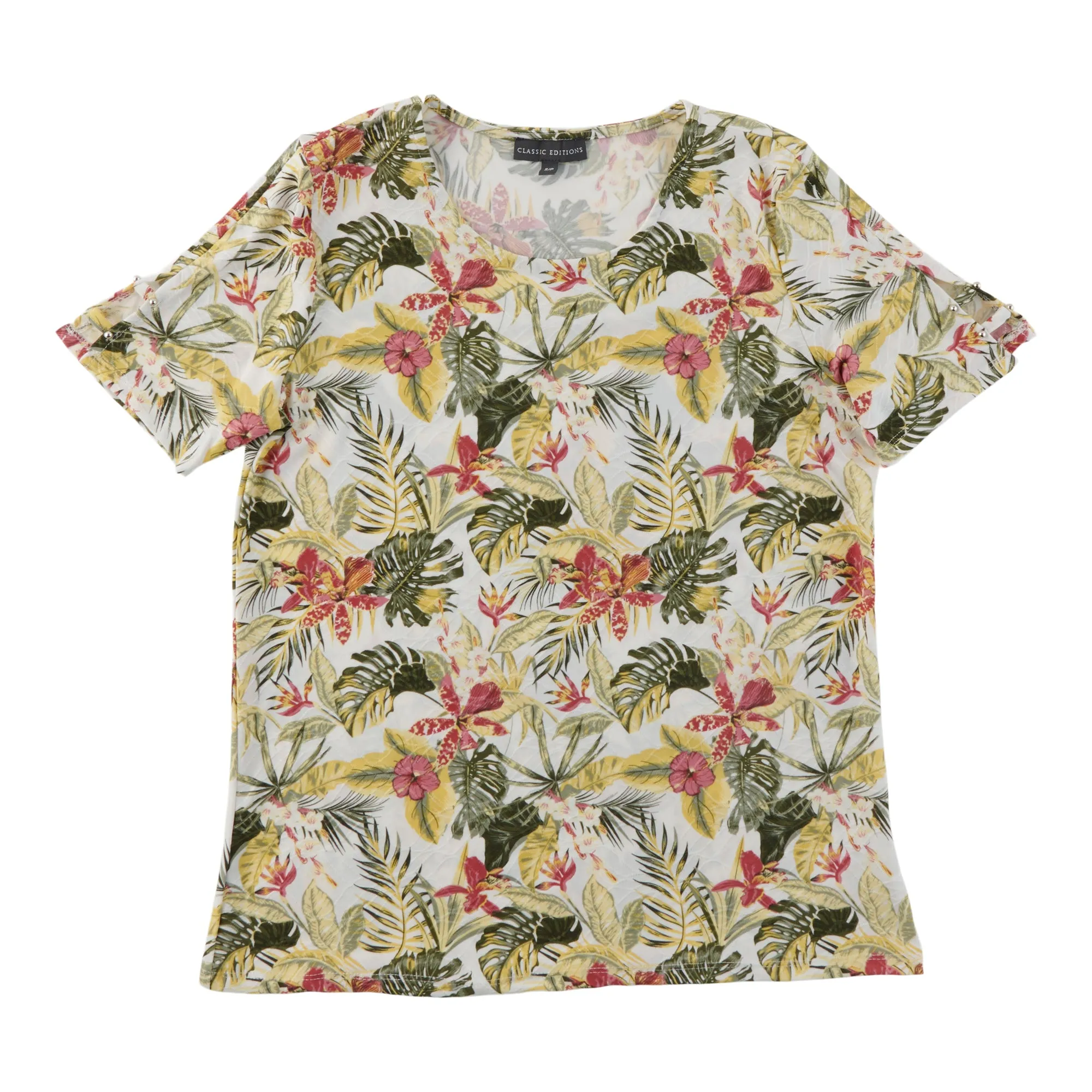 Classic Editions Women's Textured Printed Short Sleeve Top sold by Giant Tiger product image thumbnail 3