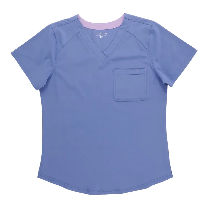 Option Women's Solid Scrub Top sold by Giant Tiger