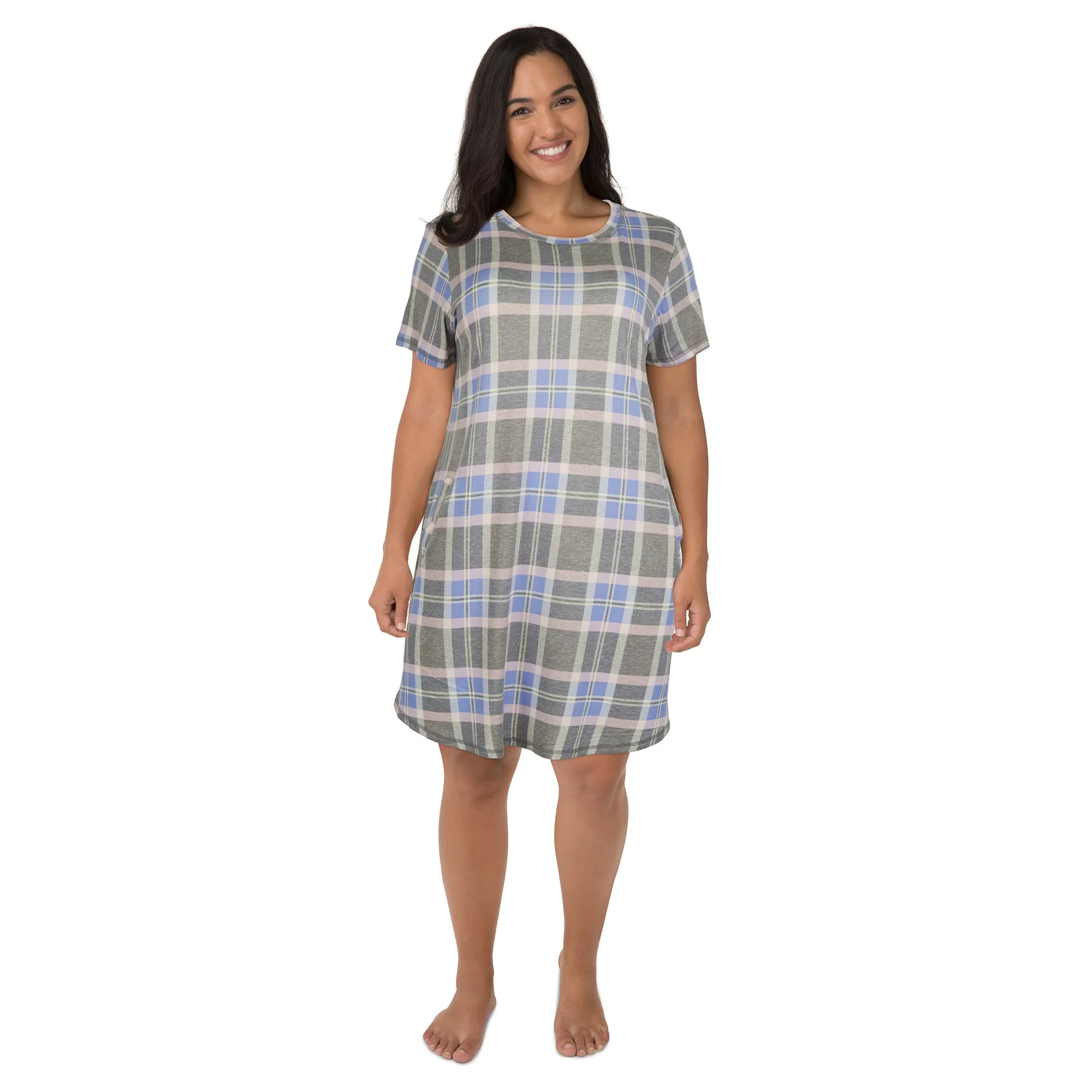 Carisma Women's Plus Hacci Crew Neck Sleepshirt sold by Giant Tiger