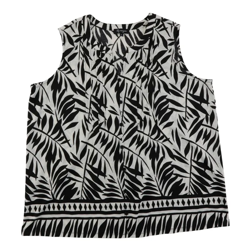 lily morgan Women's Plus Printed Pintuck Camisole made by Giant Tiger
