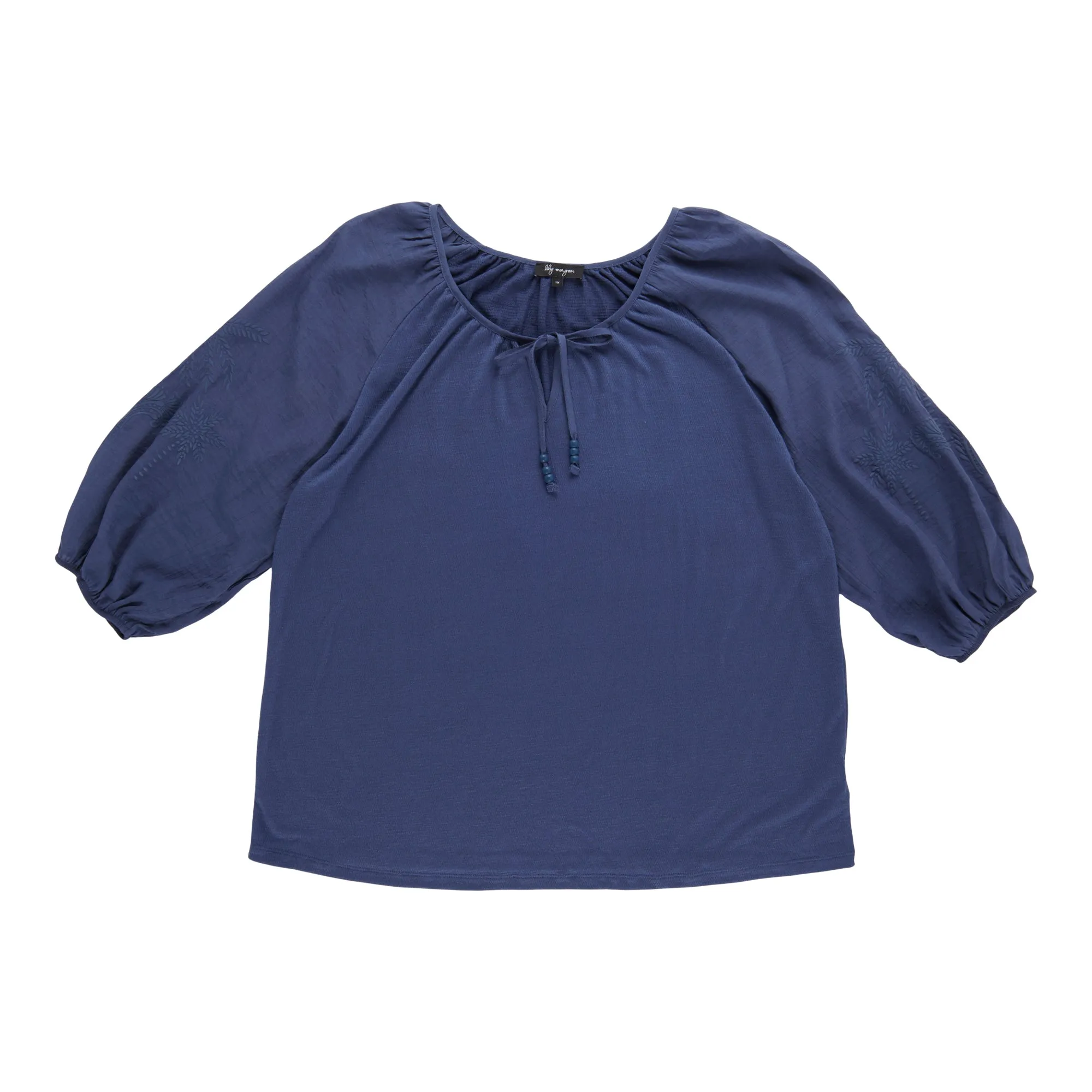 lily morgan Women's Plus Printed Top with Sleeve Detailing sold by Giant Tiger product image thumbnail 3