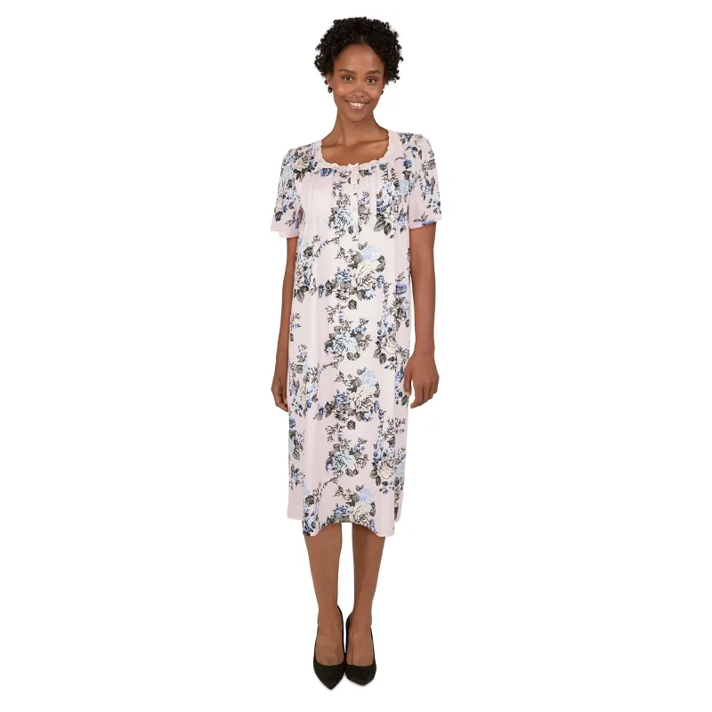 Carisma Women's Printed Short Sleeve Henley Nightgown sold by Giant Tiger