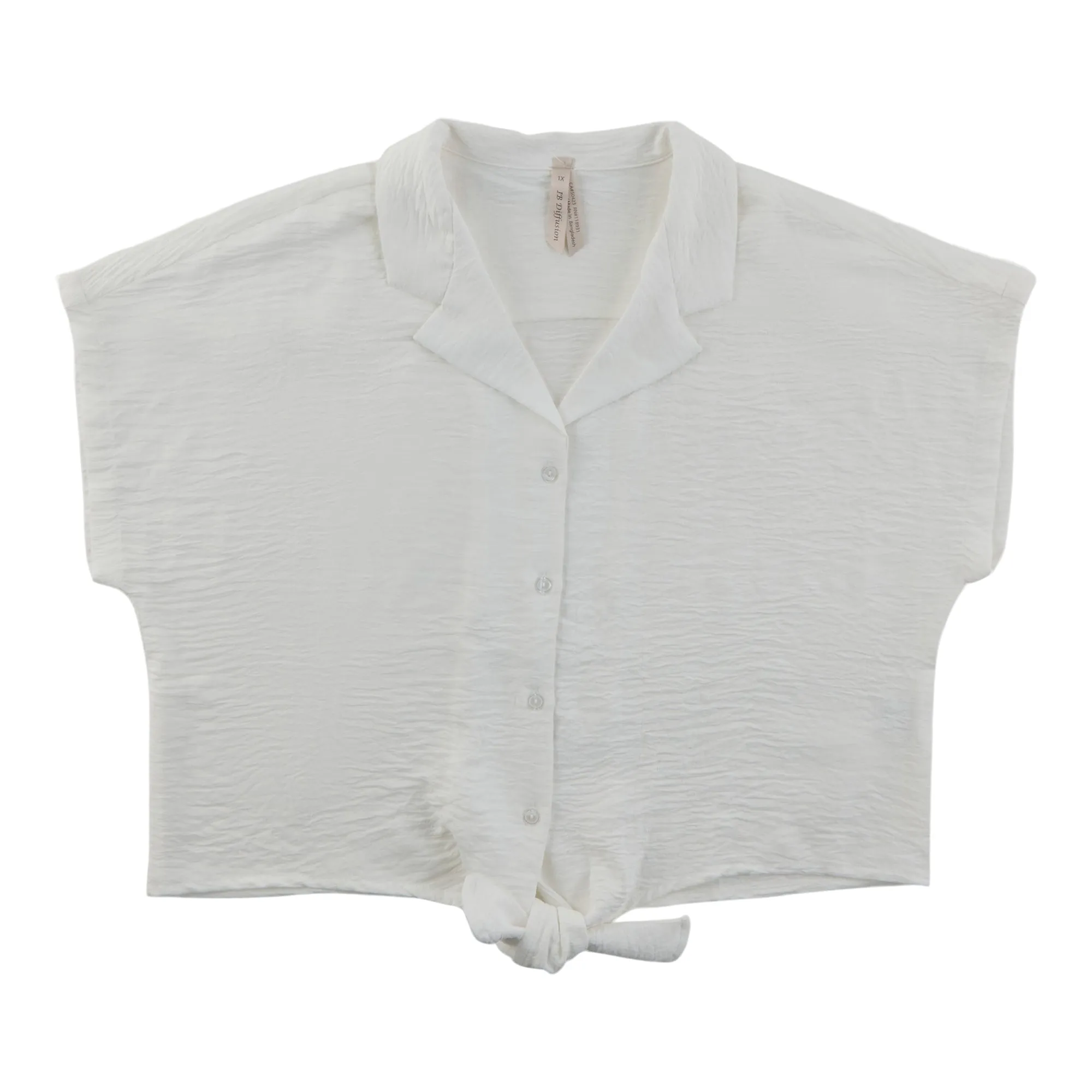 Women's Plus Airflow Short Sleeve Blouse with Tie Front, Assorted sold by Giant Tiger product image thumbnail 3