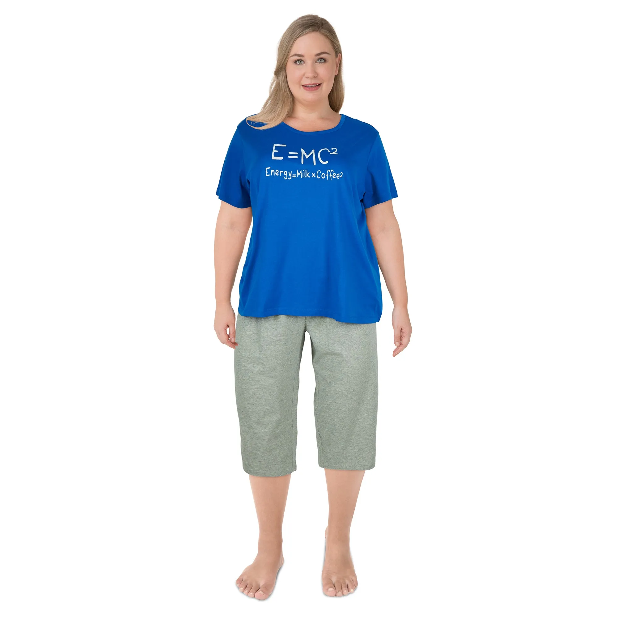 Women's Plus Cotton Capri PJ Set, 2-Piece, Assorted sold by Giant Tiger
