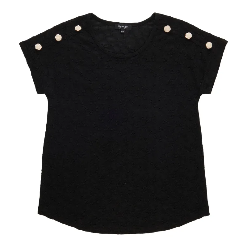 lily morgan Women's Shoulder Button Top sold by Giant Tiger