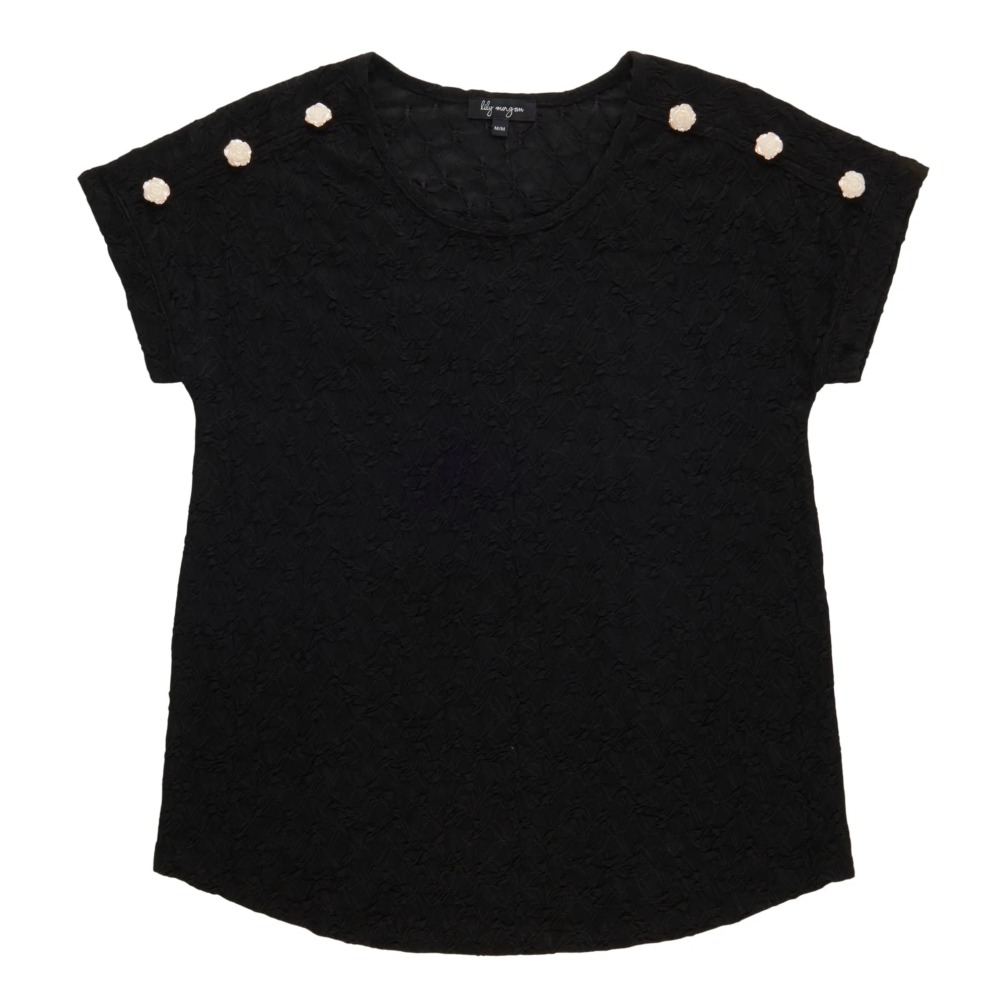 lily morgan Women's Shoulder Button Top sold by Giant Tiger