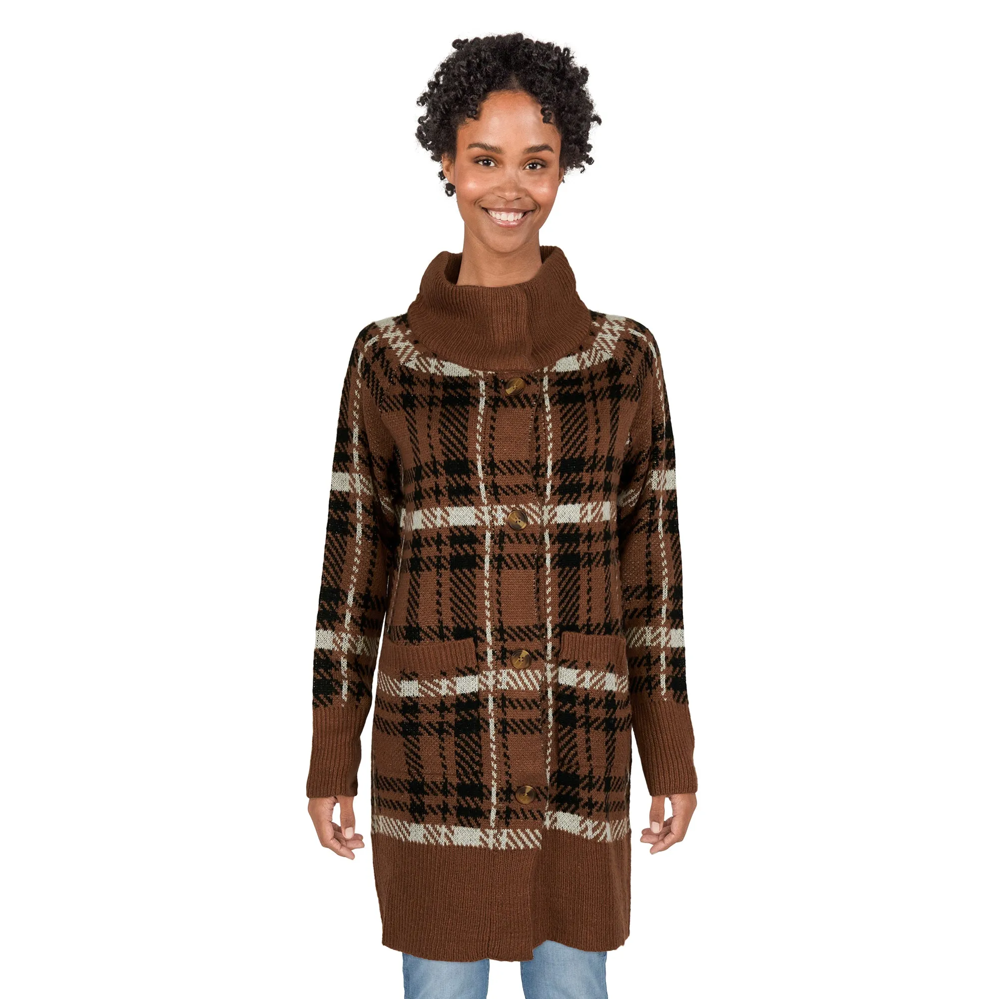 Women's Plaid Button Front Cardigan, Assorted sold by Giant Tiger product image thumbnail 2